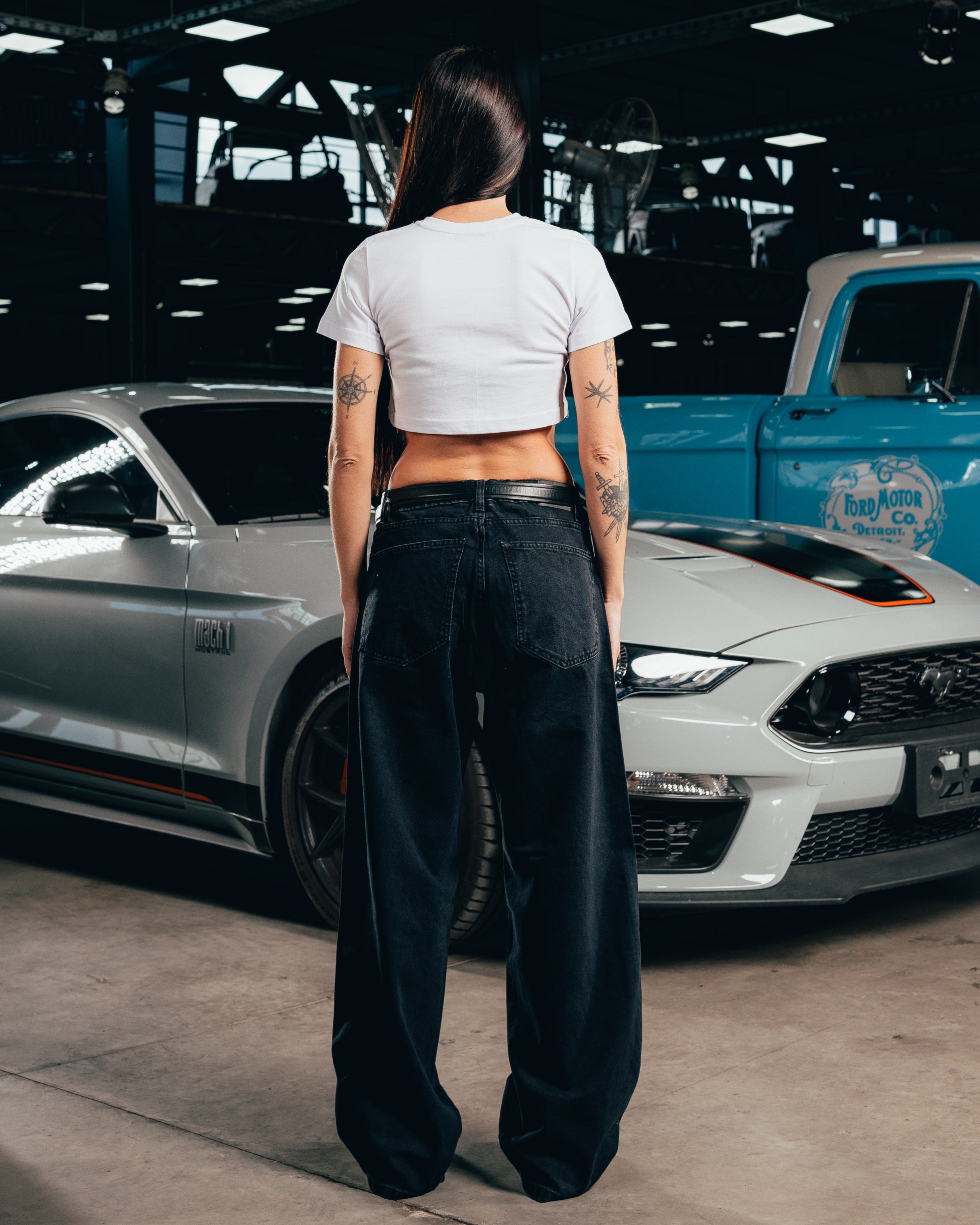 CROP TOP [ FORD ] LOGO WHITE