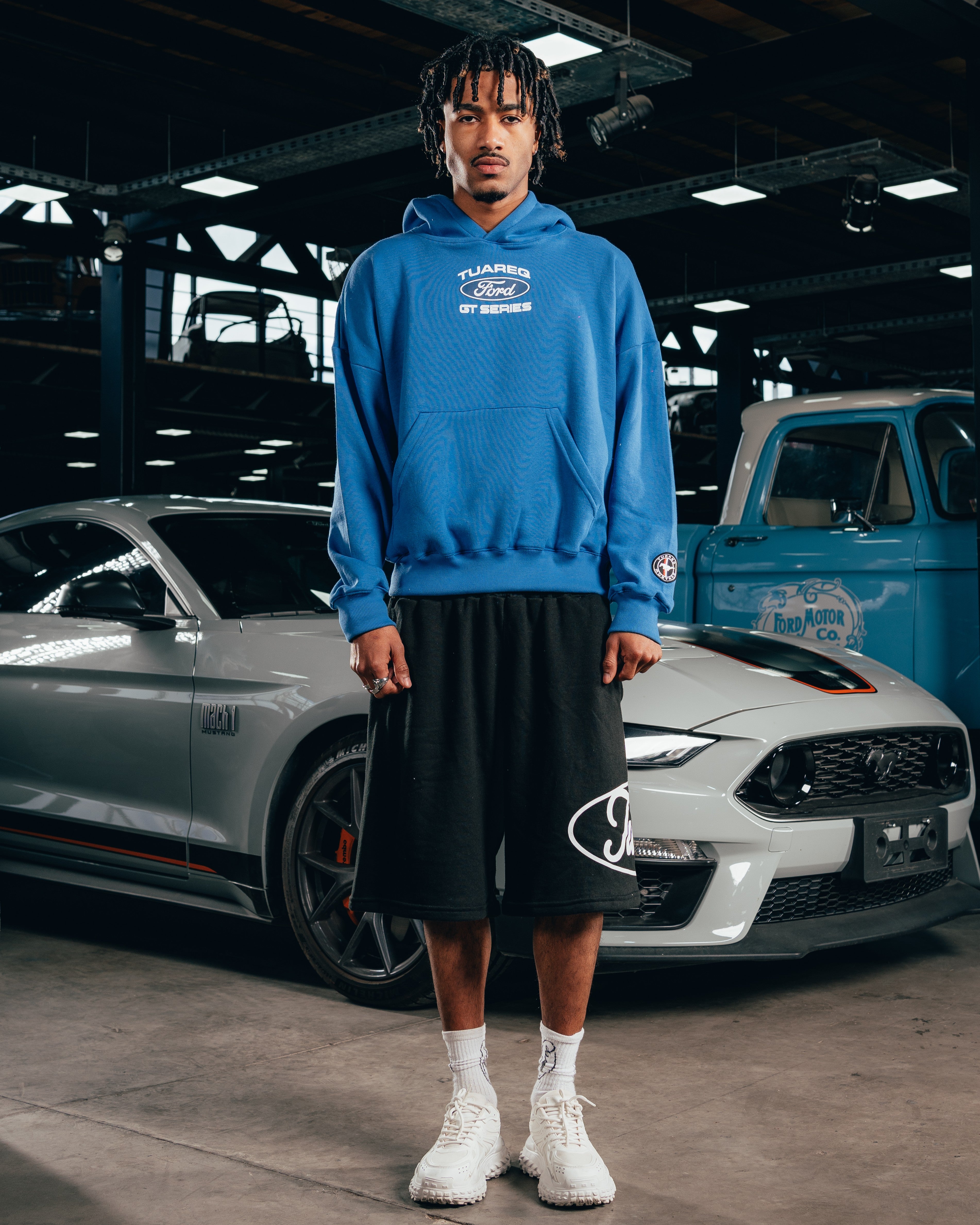 HOODIE EXTRAHEAVY [ FORD ] LOGO BLUE