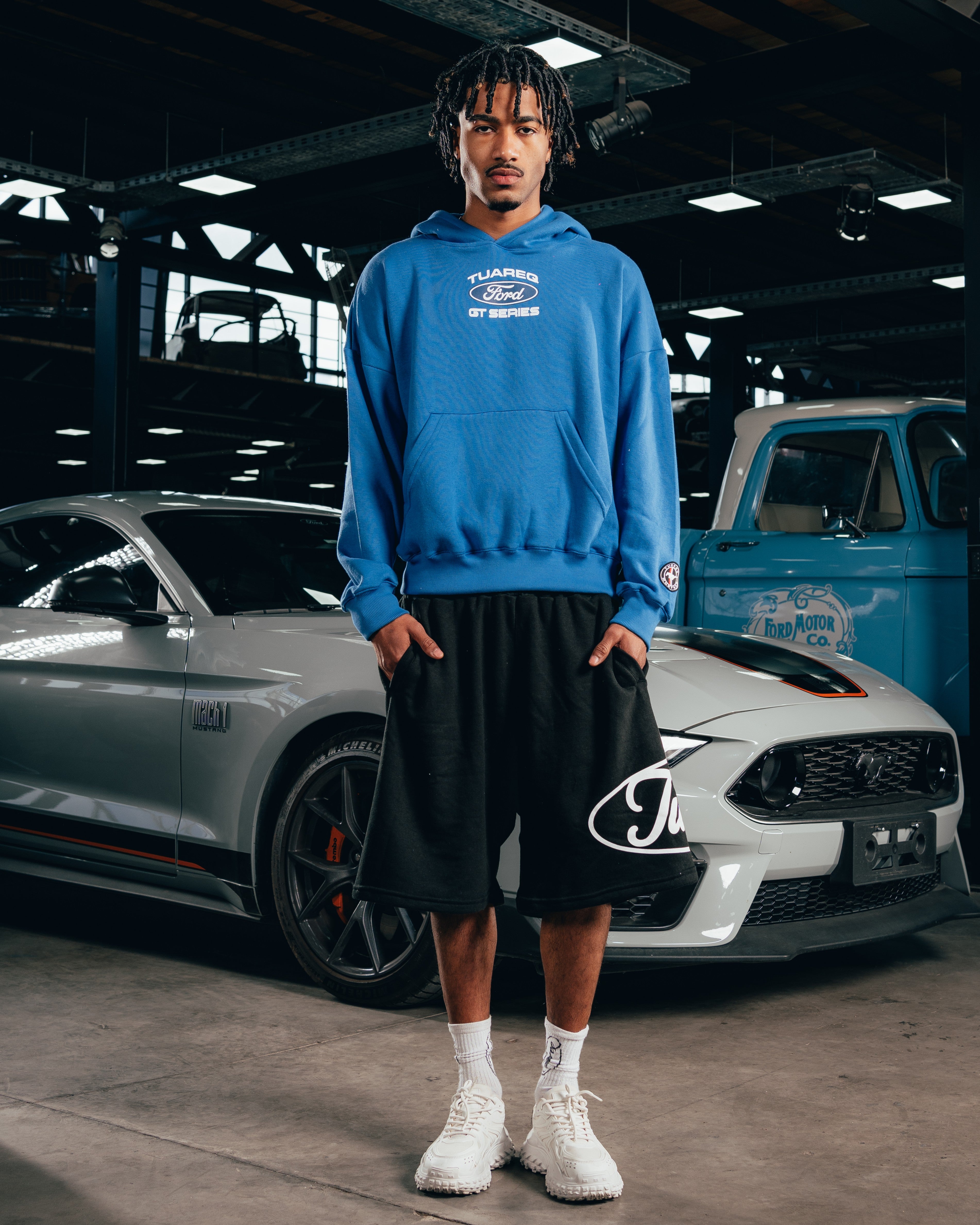 HOODIE EXTRAHEAVY [ FORD ] LOGO BLUE