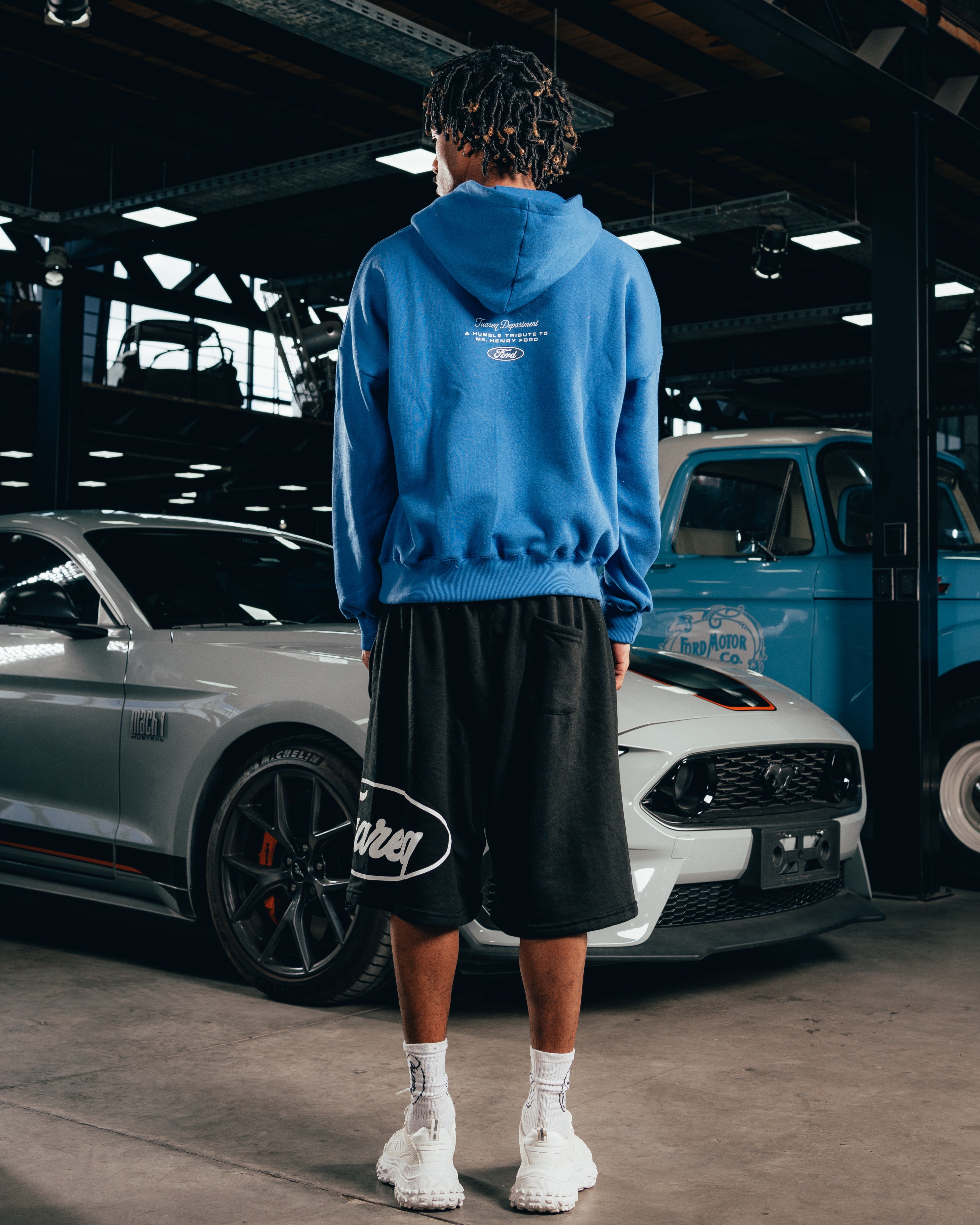 HOODIE EXTRAHEAVY [ FORD ] LOGO BLUE