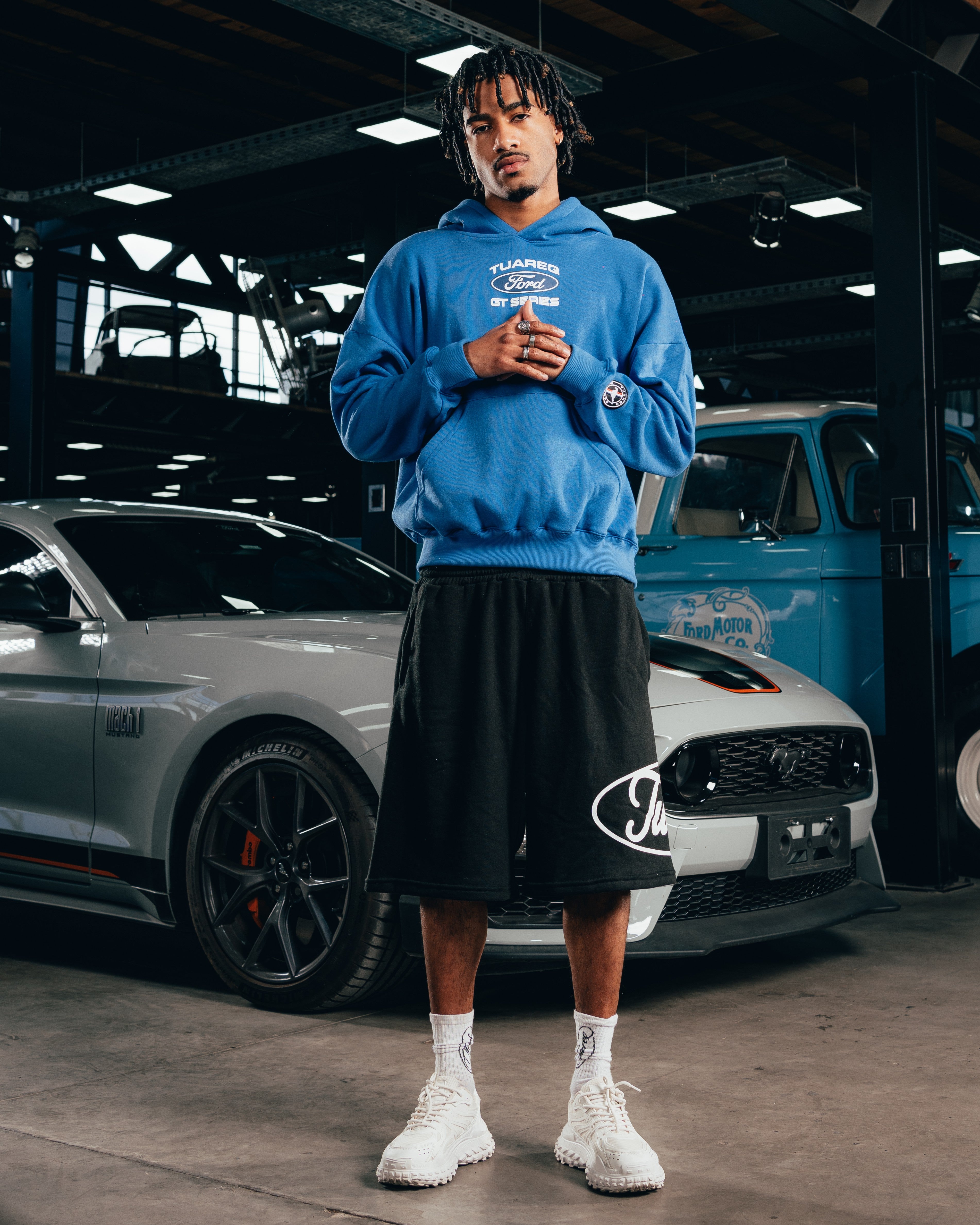 HOODIE EXTRAHEAVY [ FORD ] LOGO BLUE