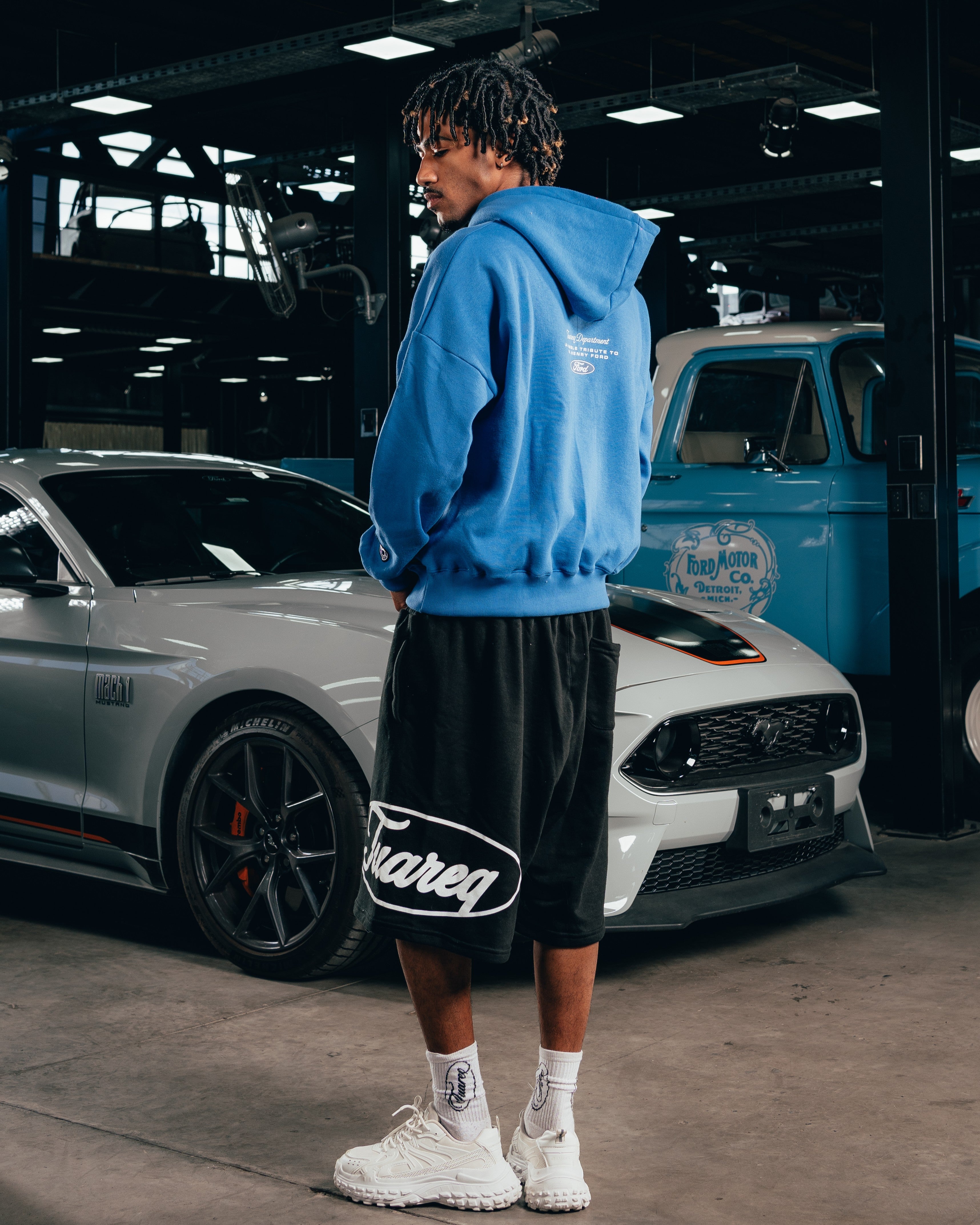 HOODIE EXTRAHEAVY [ FORD ] LOGO BLUE