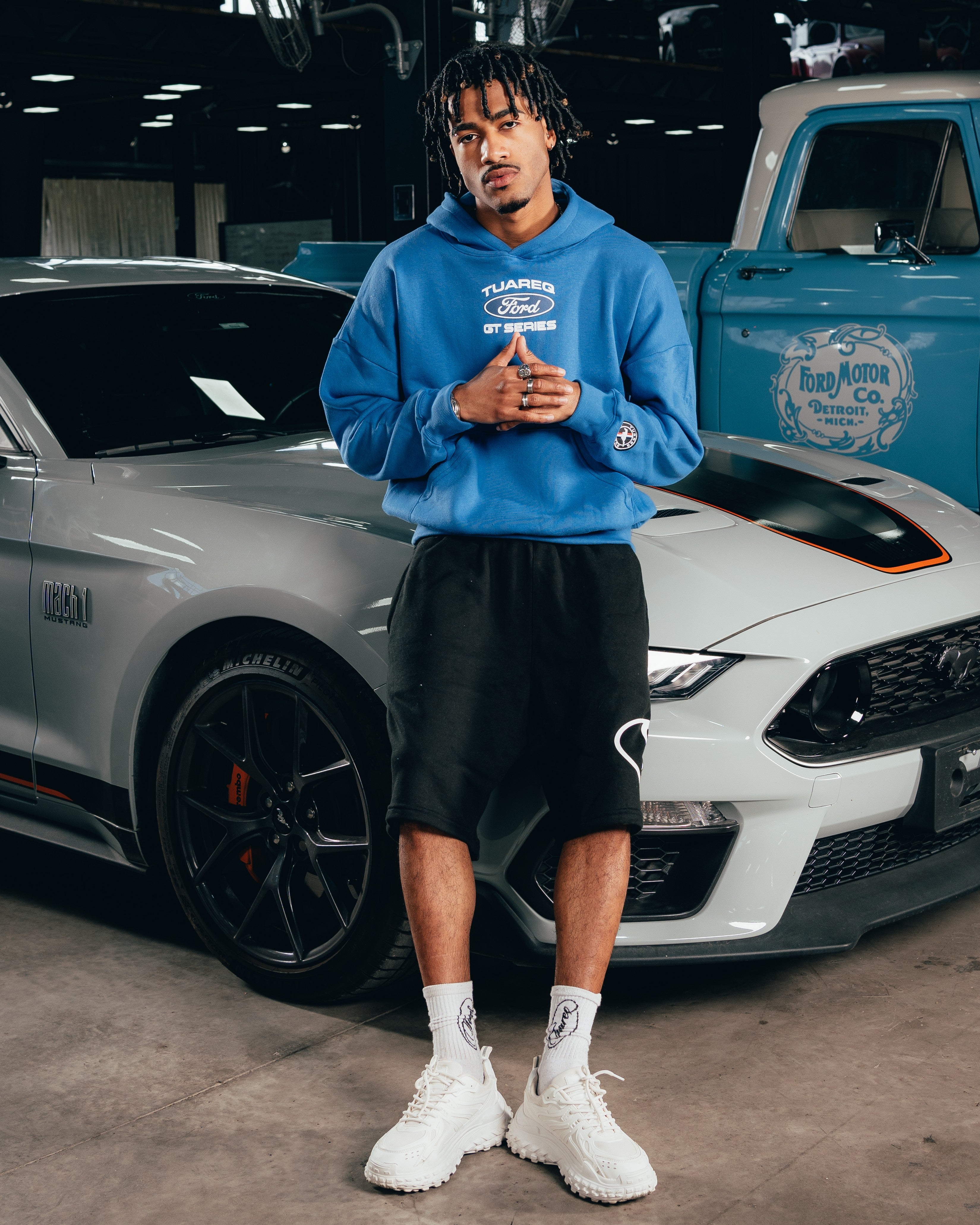 HOODIE EXTRAHEAVY [ FORD ] LOGO BLUE