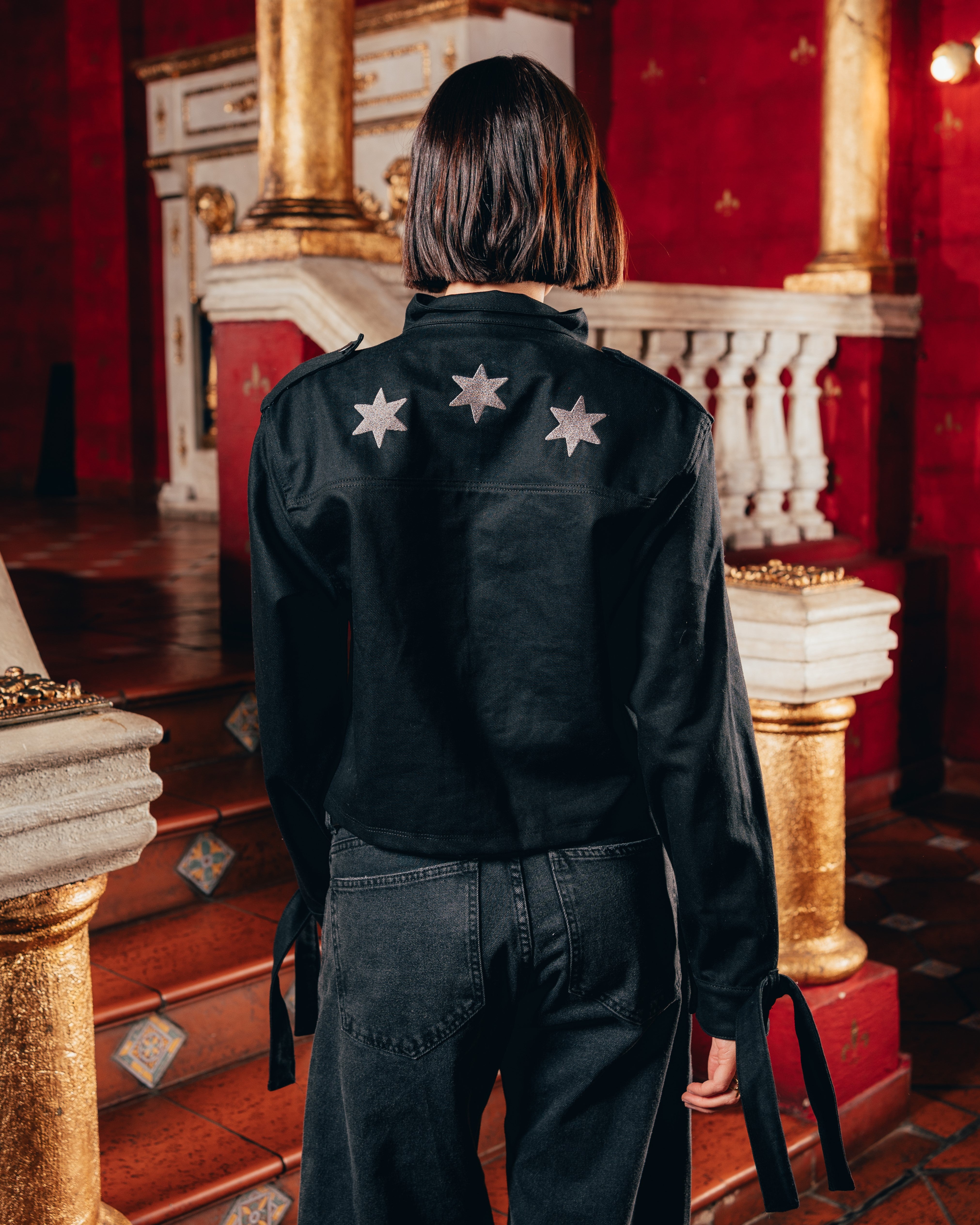 CAMPERA KATAFE SEMI-BOXY [ B2B ] STAR BLACK
