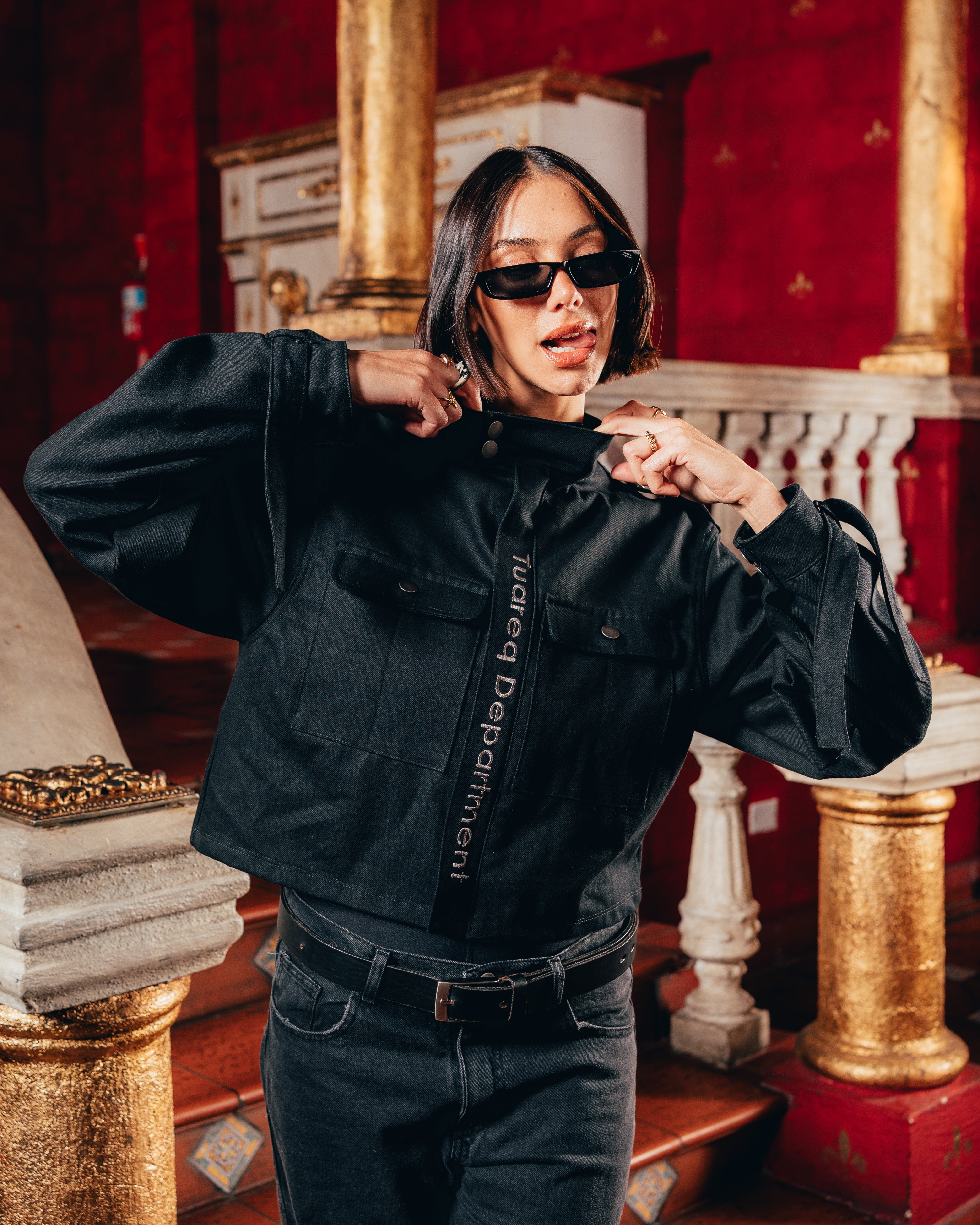 CAMPERA KATAFE SEMI-BOXY [ B2B ] STAR BLACK