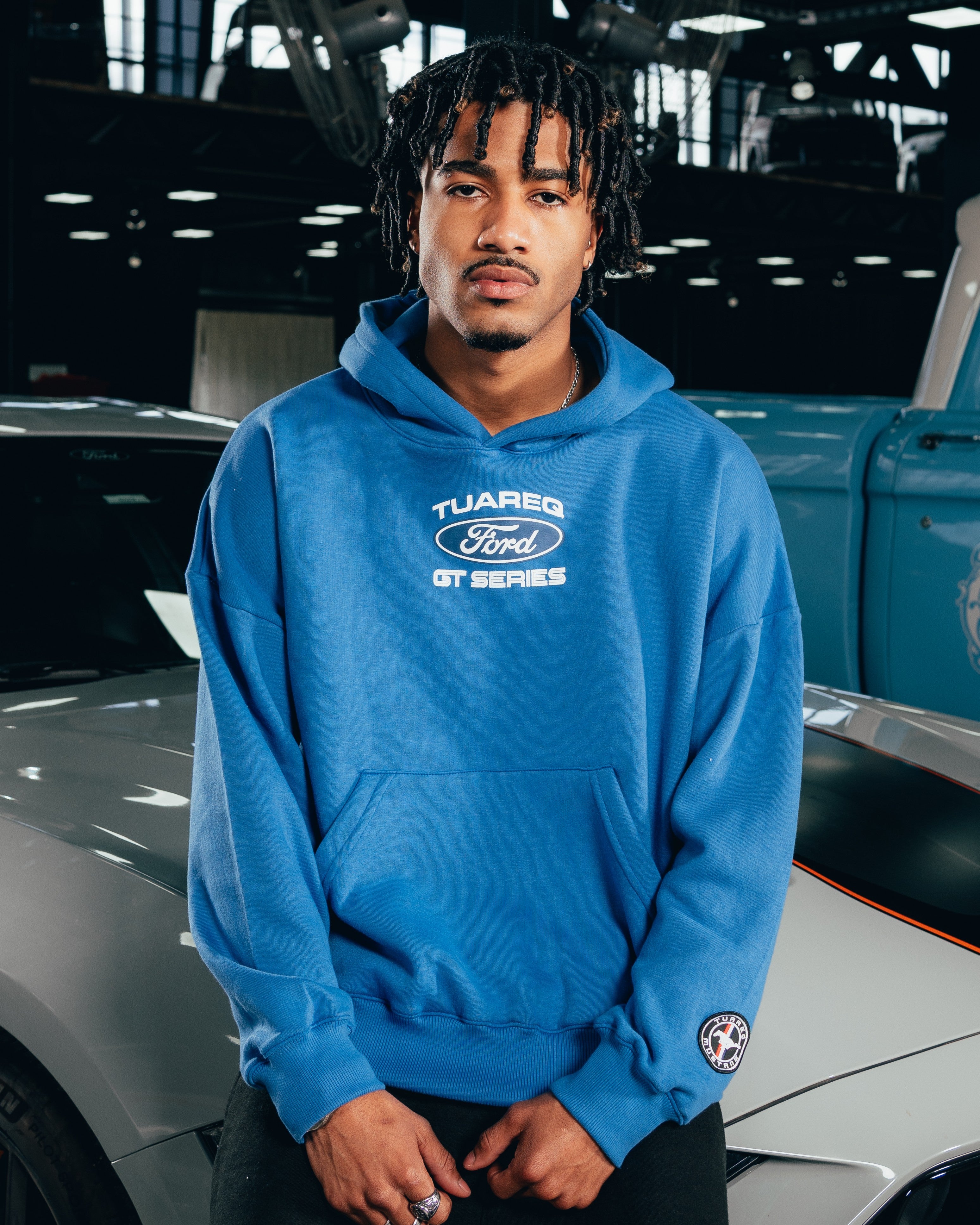 HOODIE EXTRAHEAVY [ FORD ] LOGO BLUE