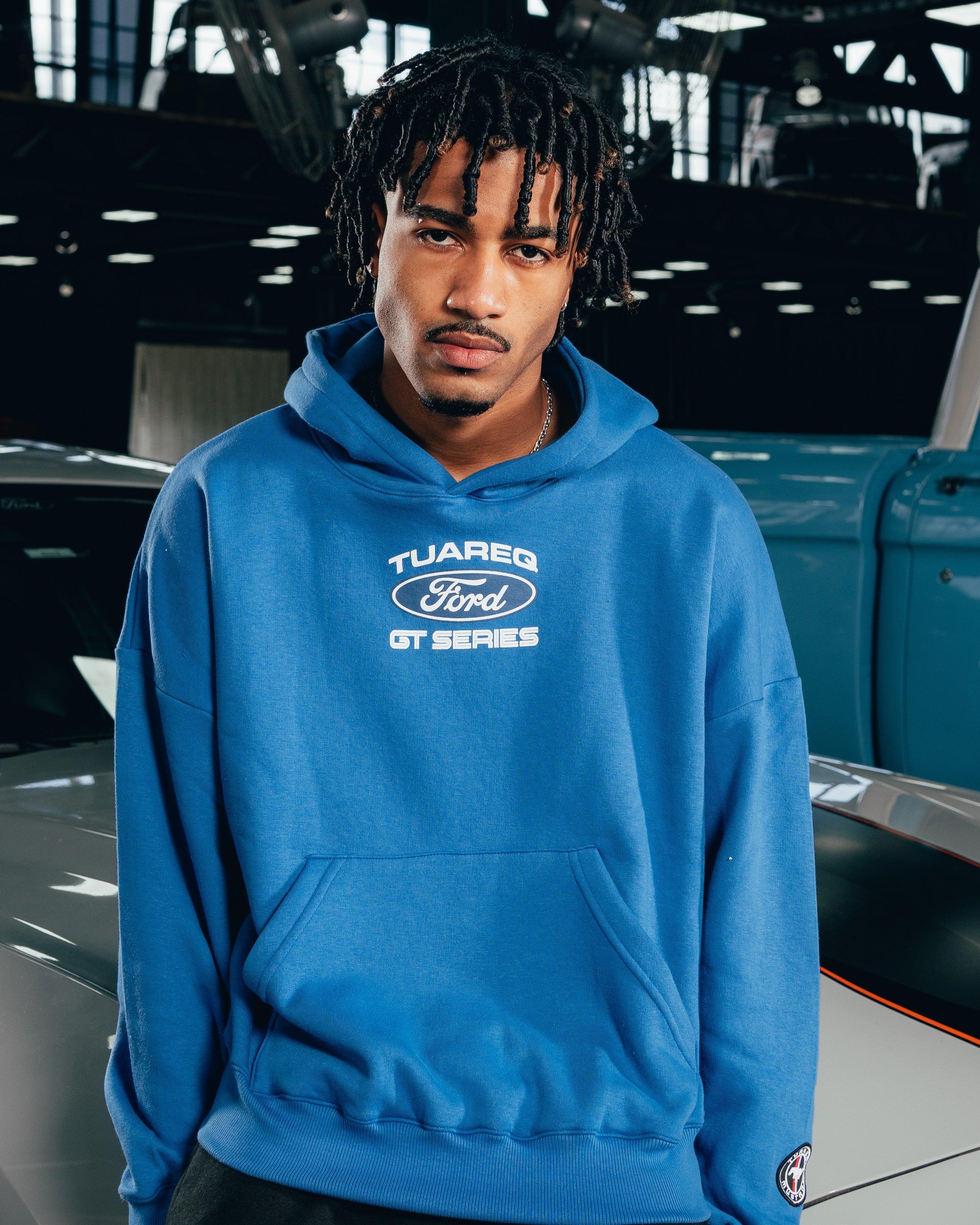 HOODIE EXTRAHEAVY [ FORD ] LOGO BLUE
