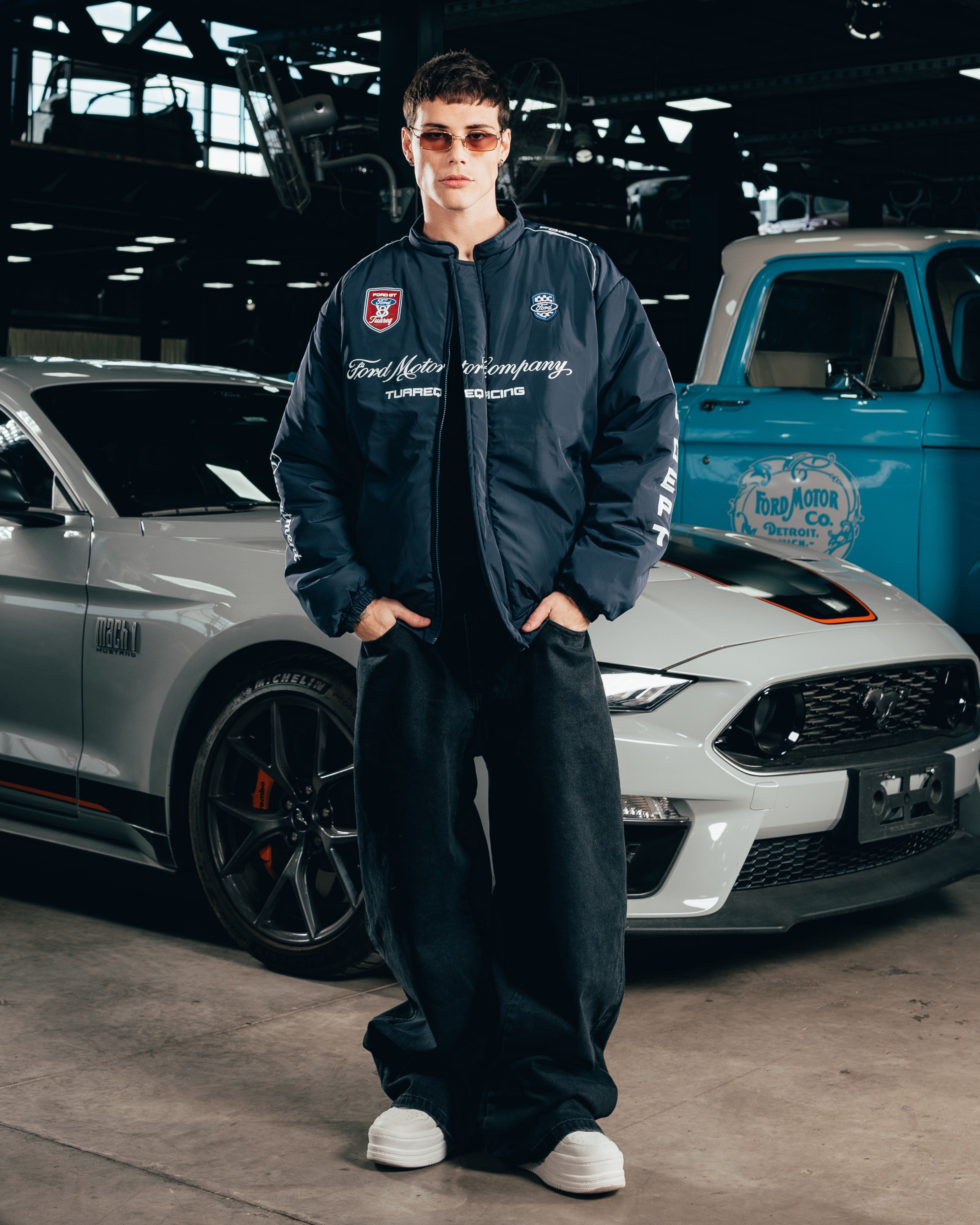 CAMPERA PUFFER [ FORD ] NASCAR BLUE
