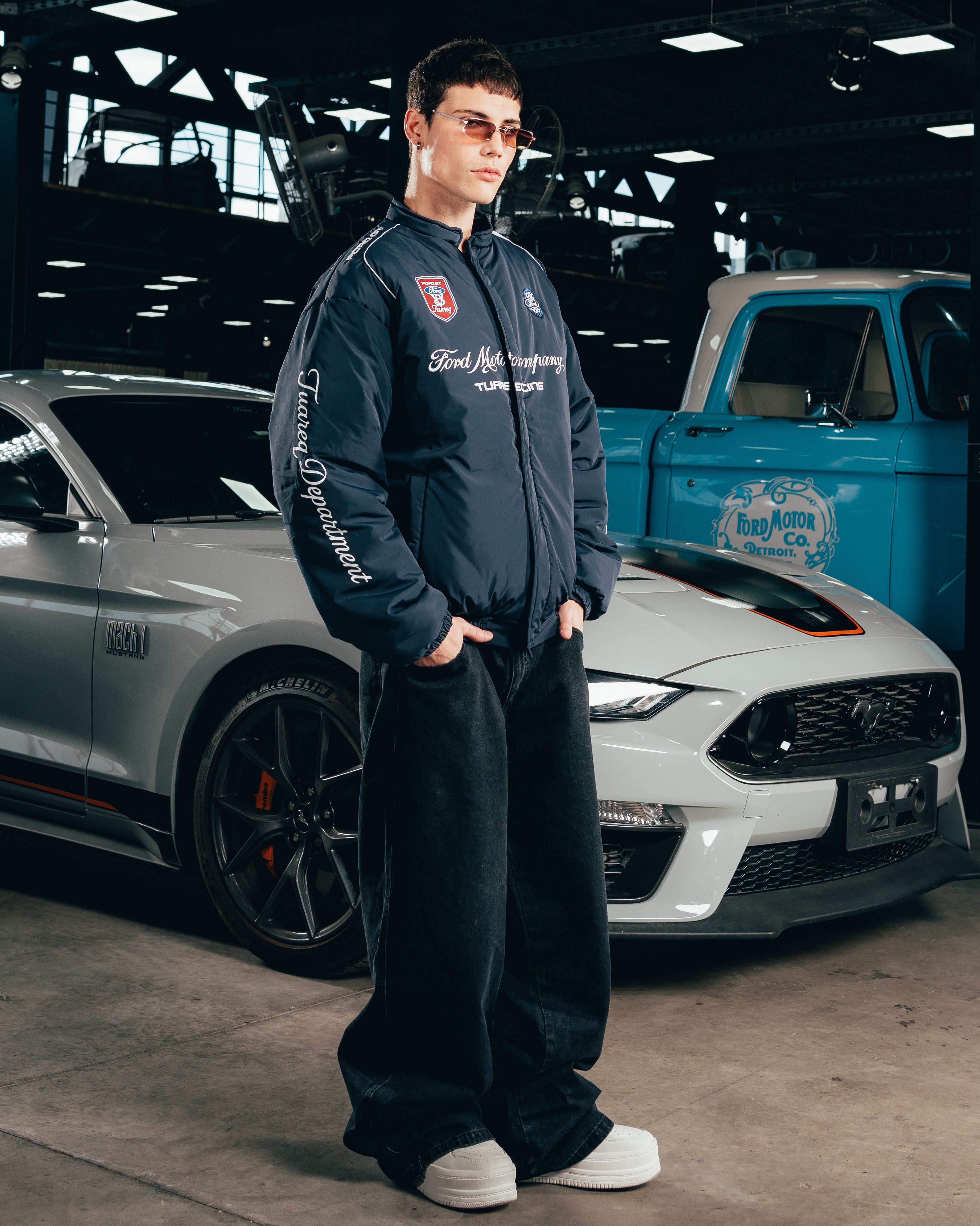 CAMPERA PUFFER [ FORD ] NASCAR BLUE