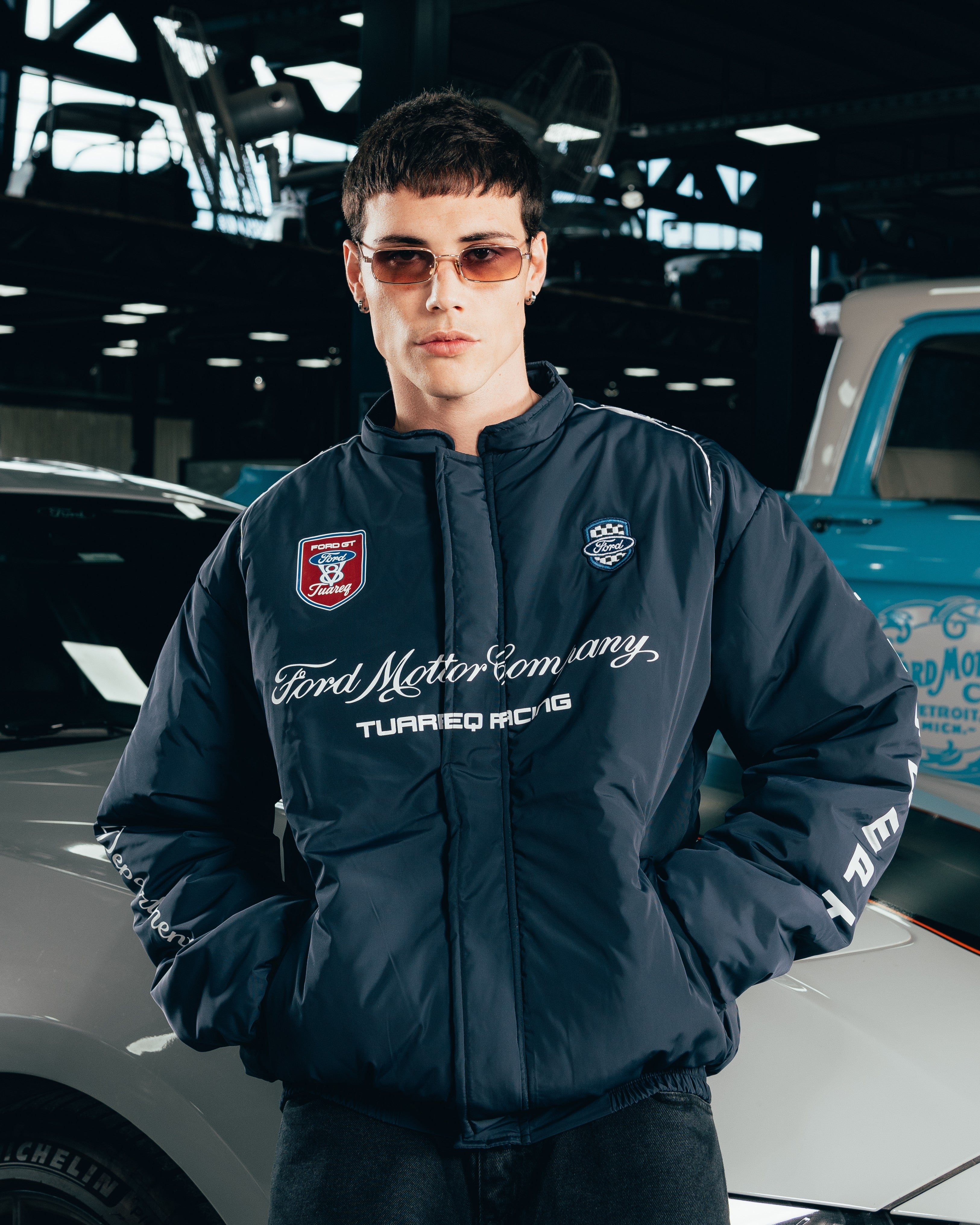 CAMPERA PUFFER [ FORD ] NASCAR BLUE