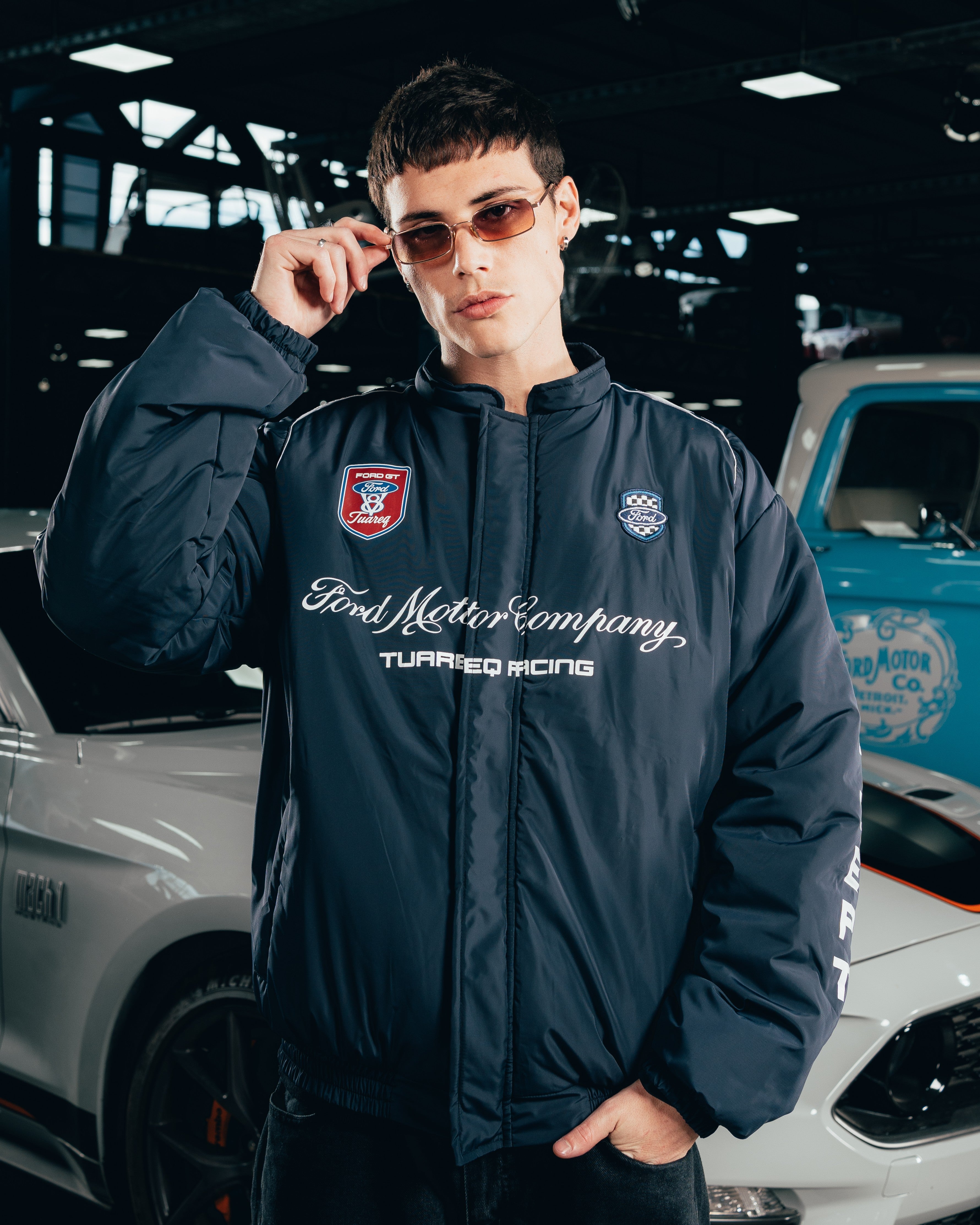 CAMPERA PUFFER [ FORD ] NASCAR BLUE
