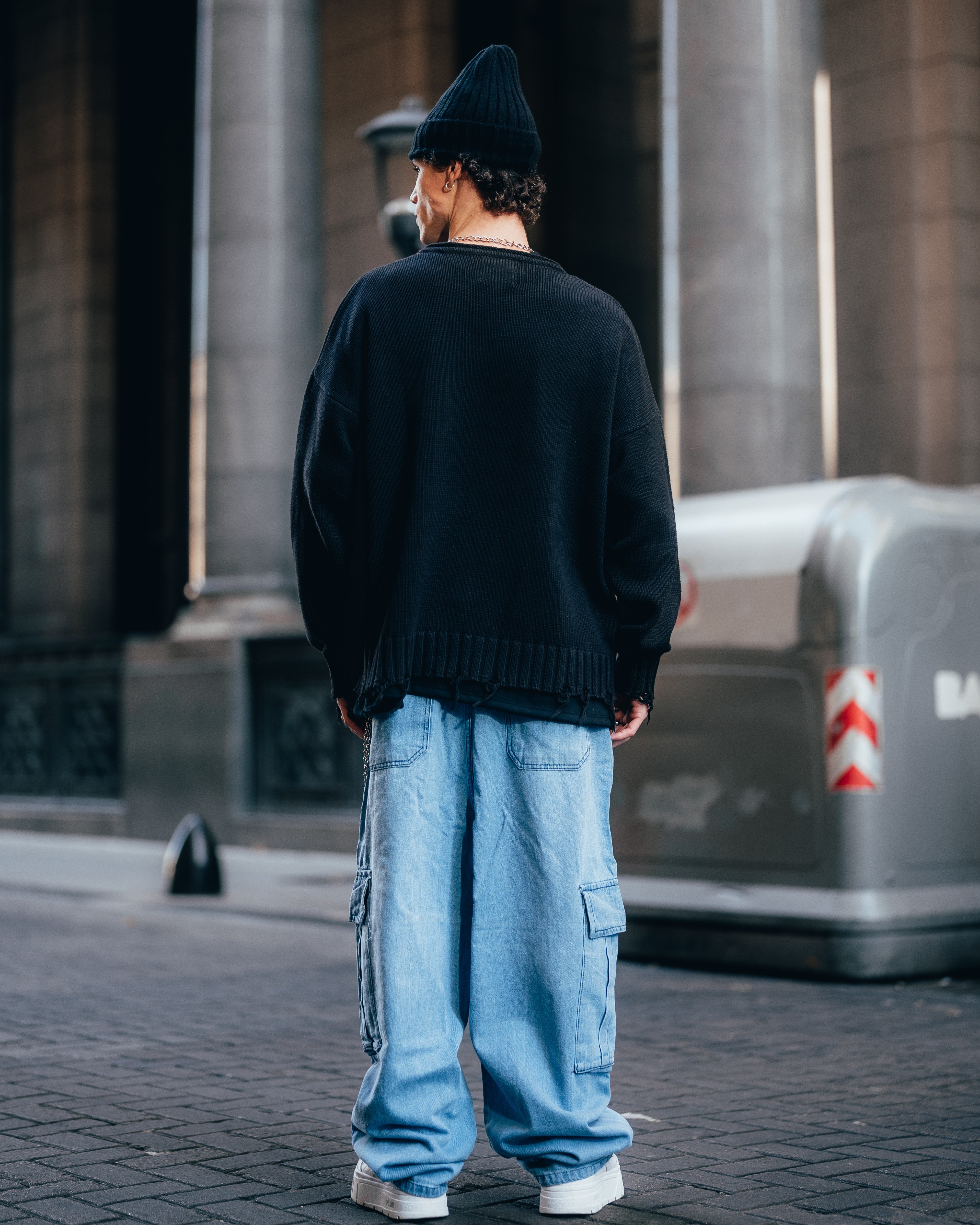 JEAN MOM BAGGY [ PRIMARY CARGO ] LIGTH BLUE