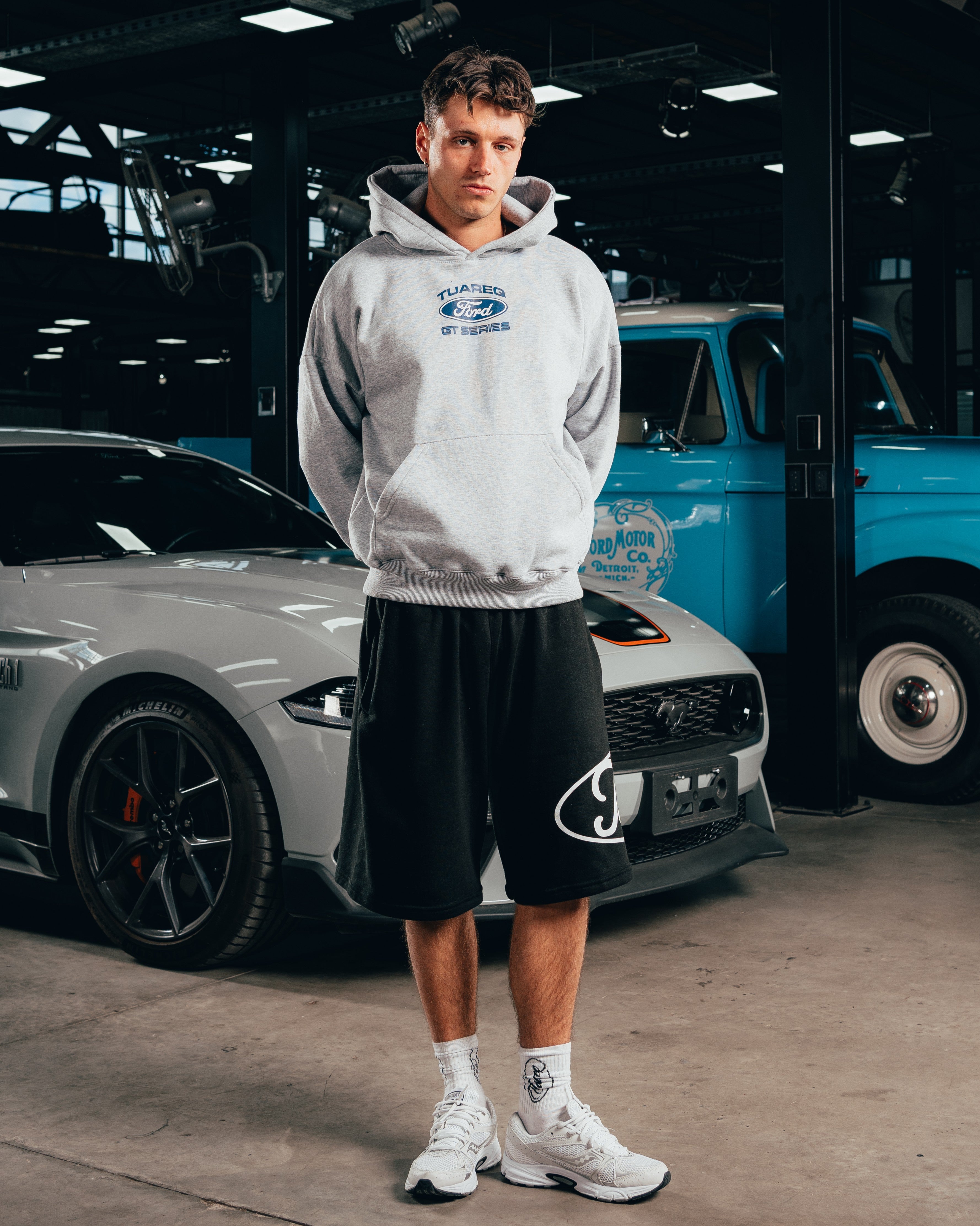 HOODIE EXTRAHEAVY [ FORD ] LOGO GREY