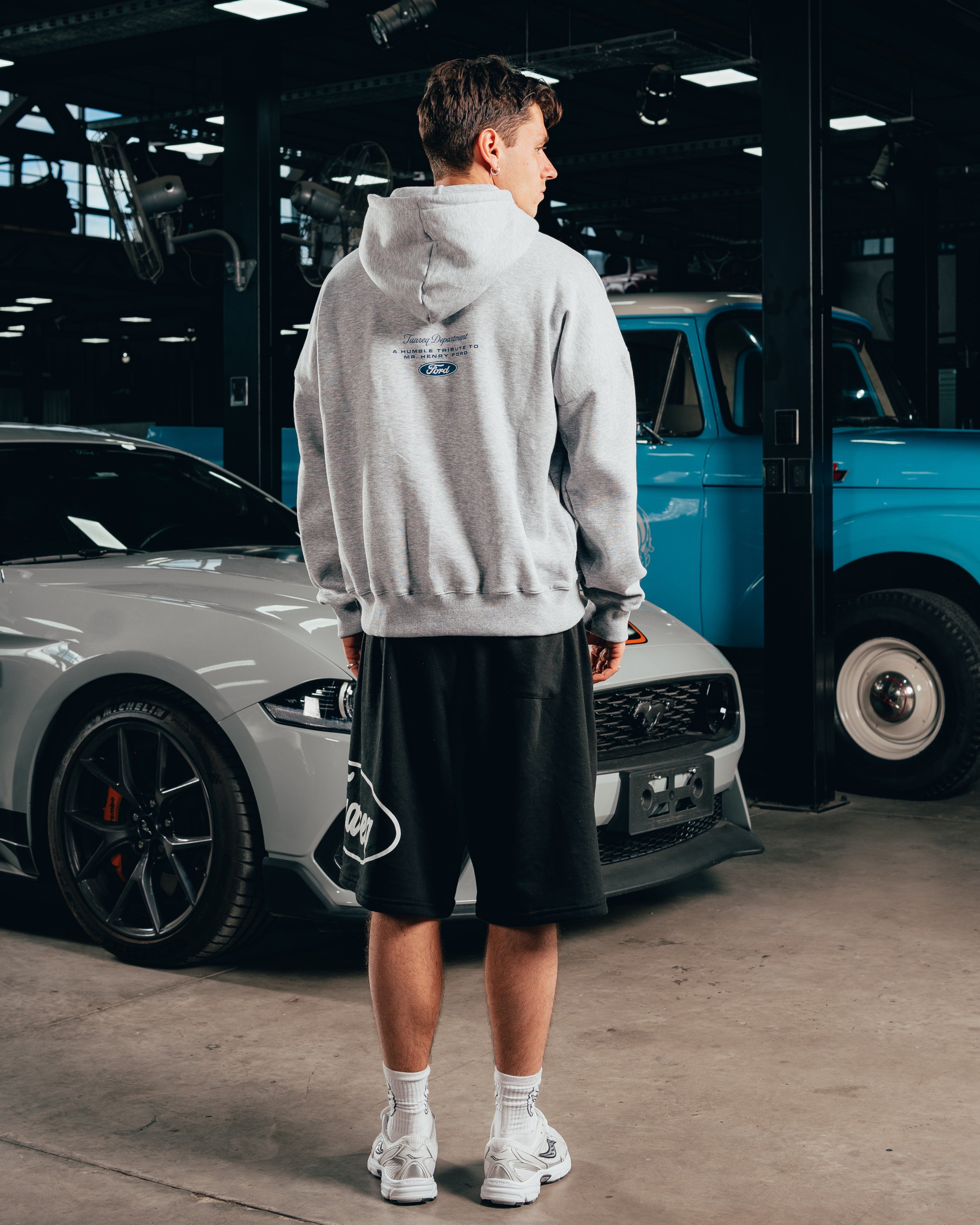 HOODIE EXTRAHEAVY [ FORD ] LOGO GREY
