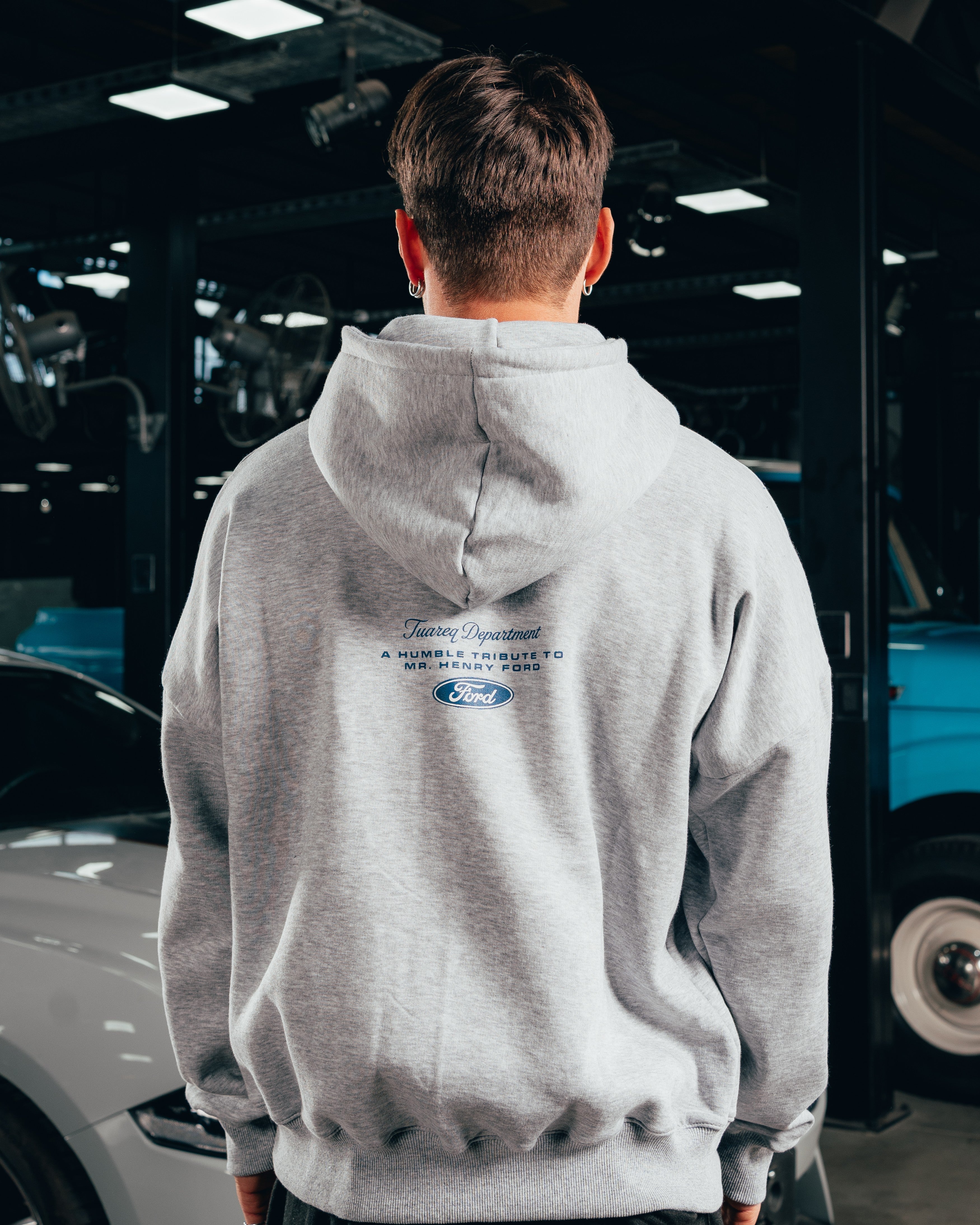 HOODIE EXTRAHEAVY [ FORD ] LOGO GREY