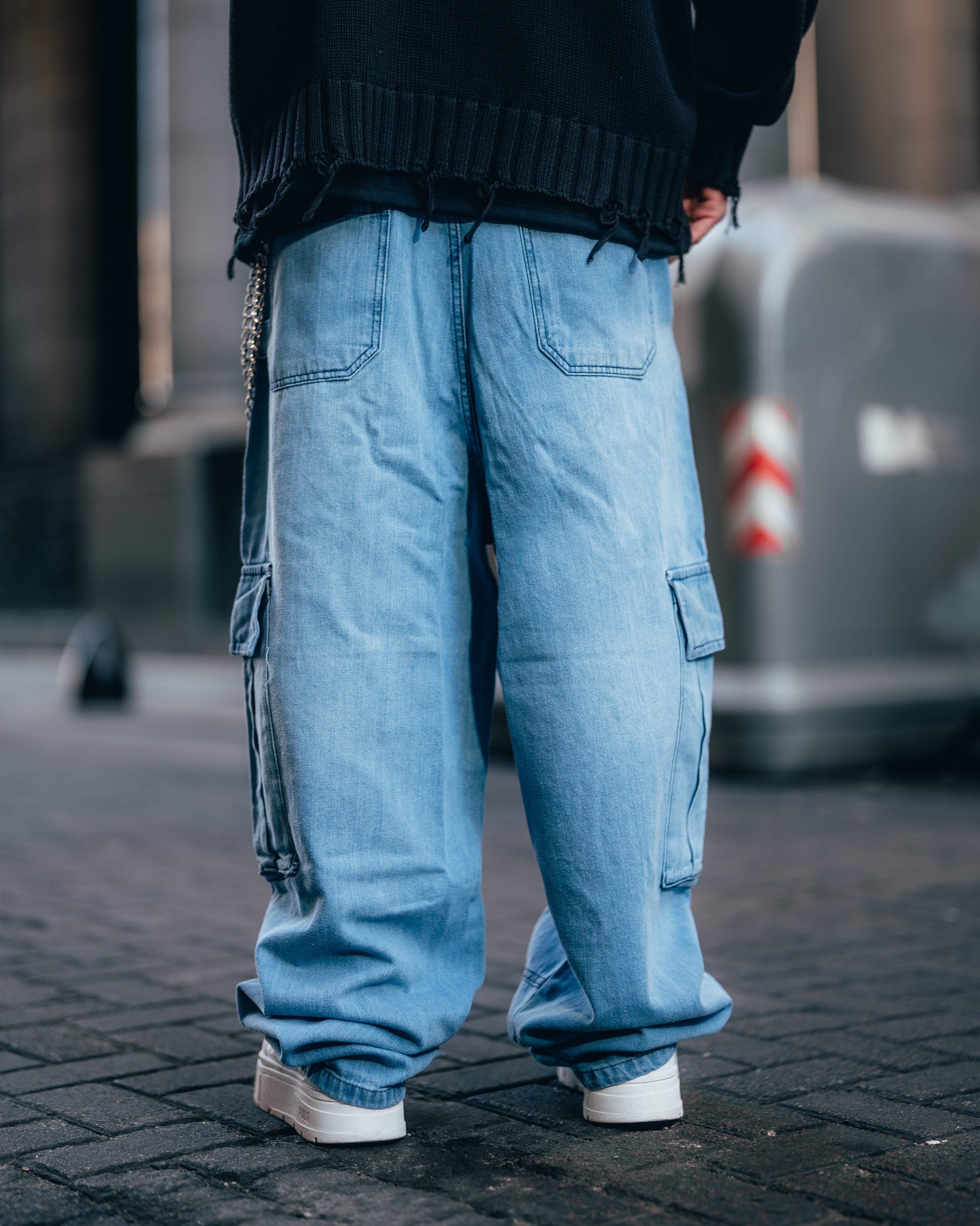 JEAN MOM BAGGY [ PRIMARY CARGO ] LIGTH BLUE