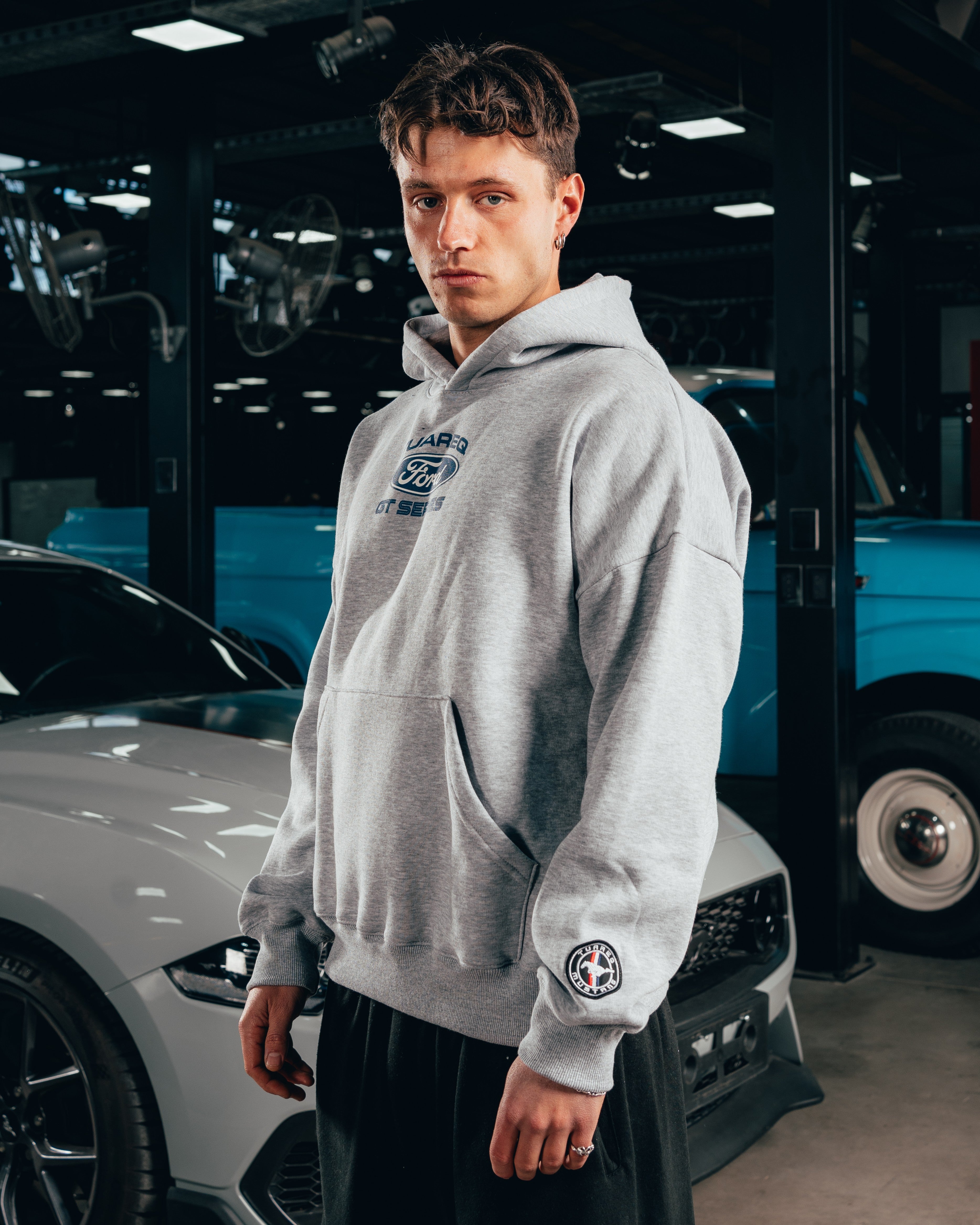 HOODIE EXTRAHEAVY [ FORD ] LOGO GREY