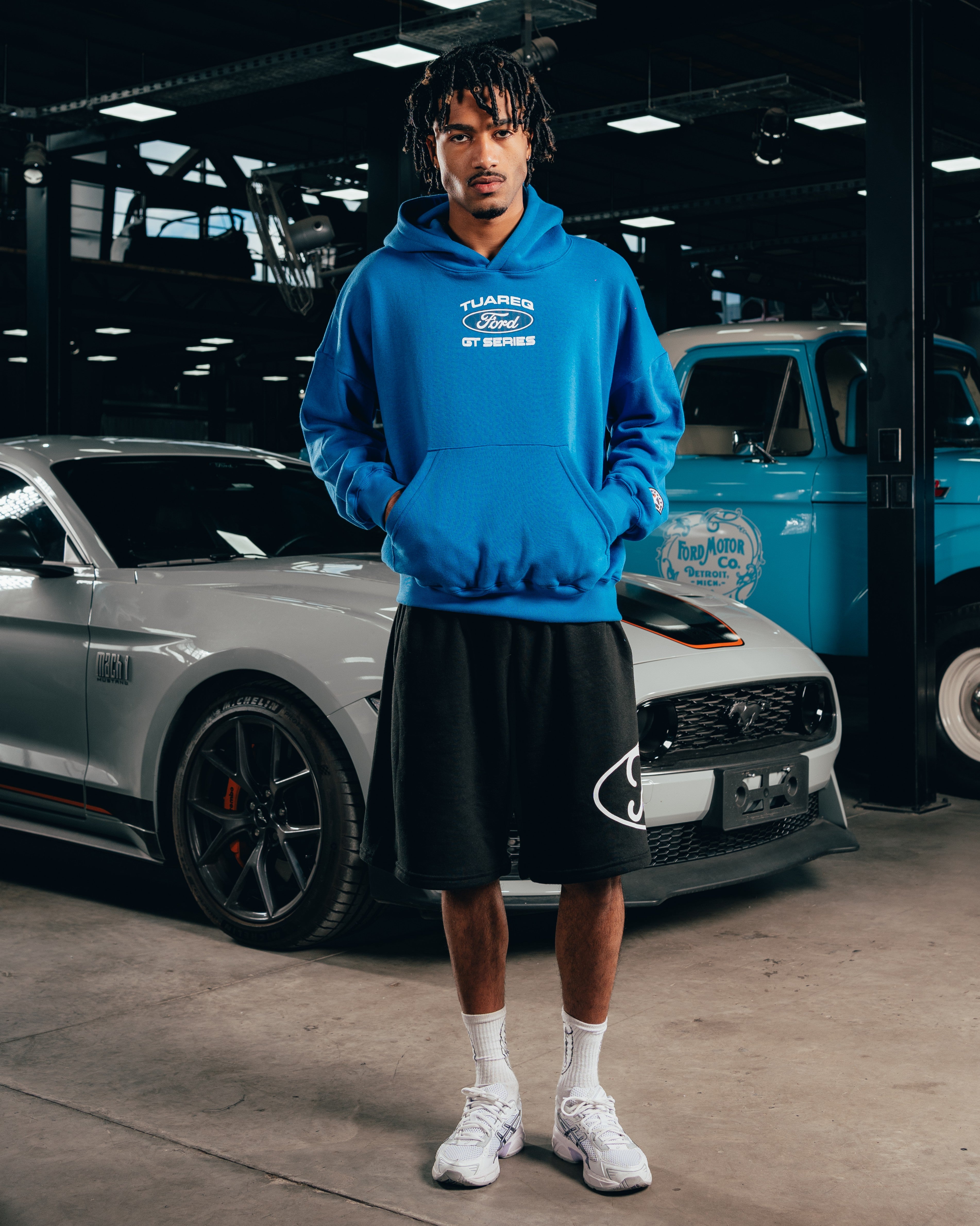HOODIE EXTRAHEAVY [ FORD ] LOGO BLUE
