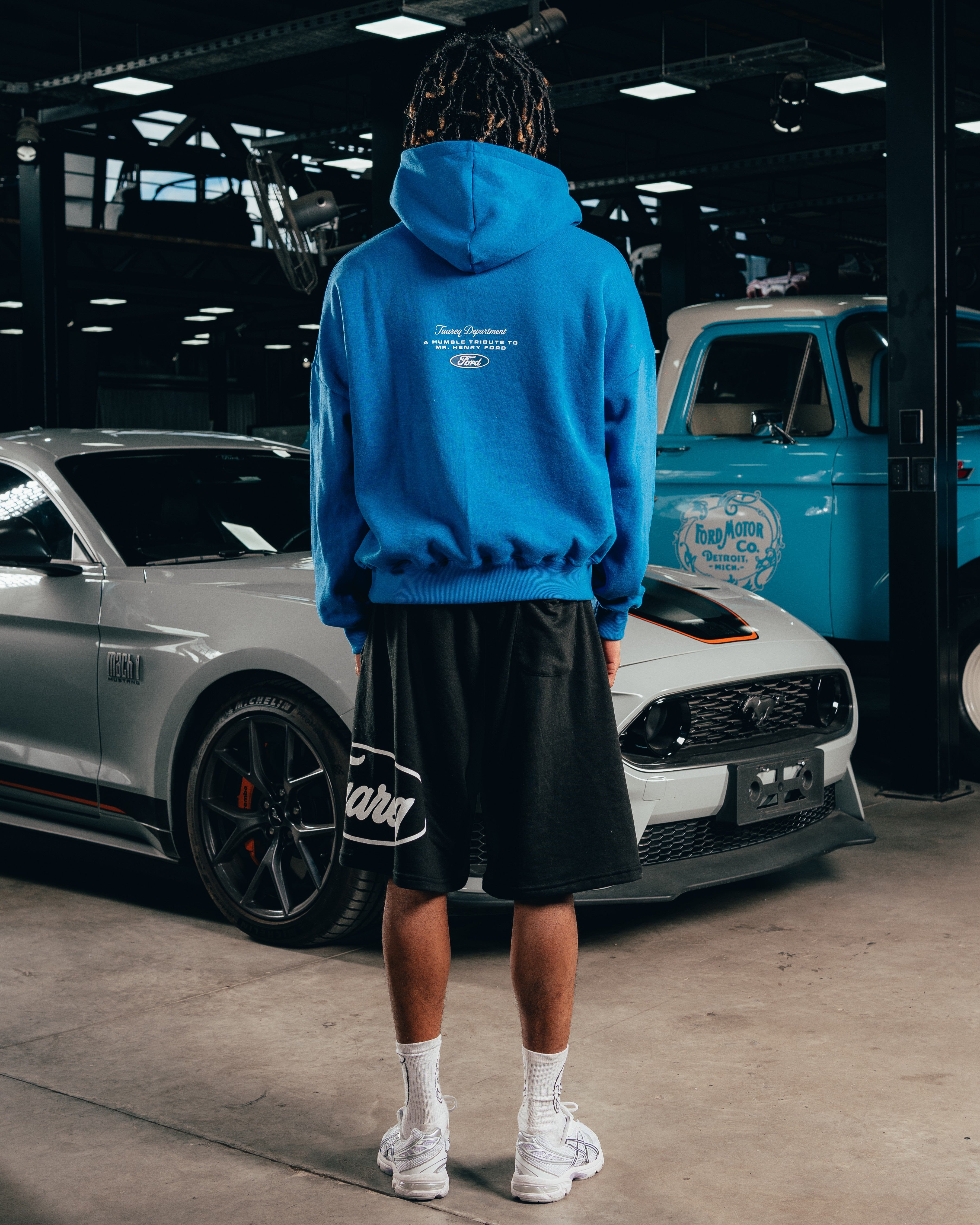 HOODIE EXTRAHEAVY [ FORD ] LOGO BLUE