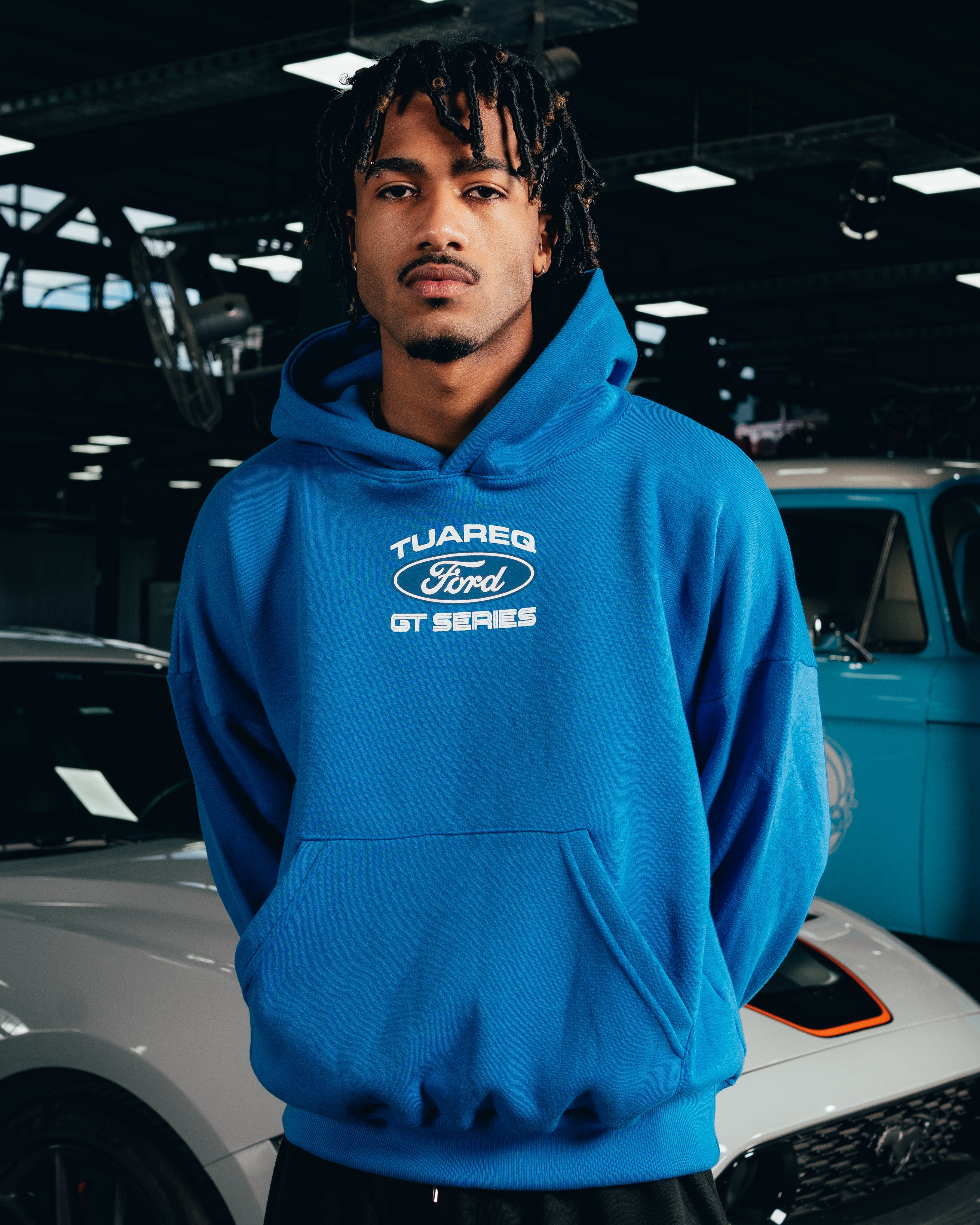 HOODIE EXTRAHEAVY [ FORD ] LOGO BLUE