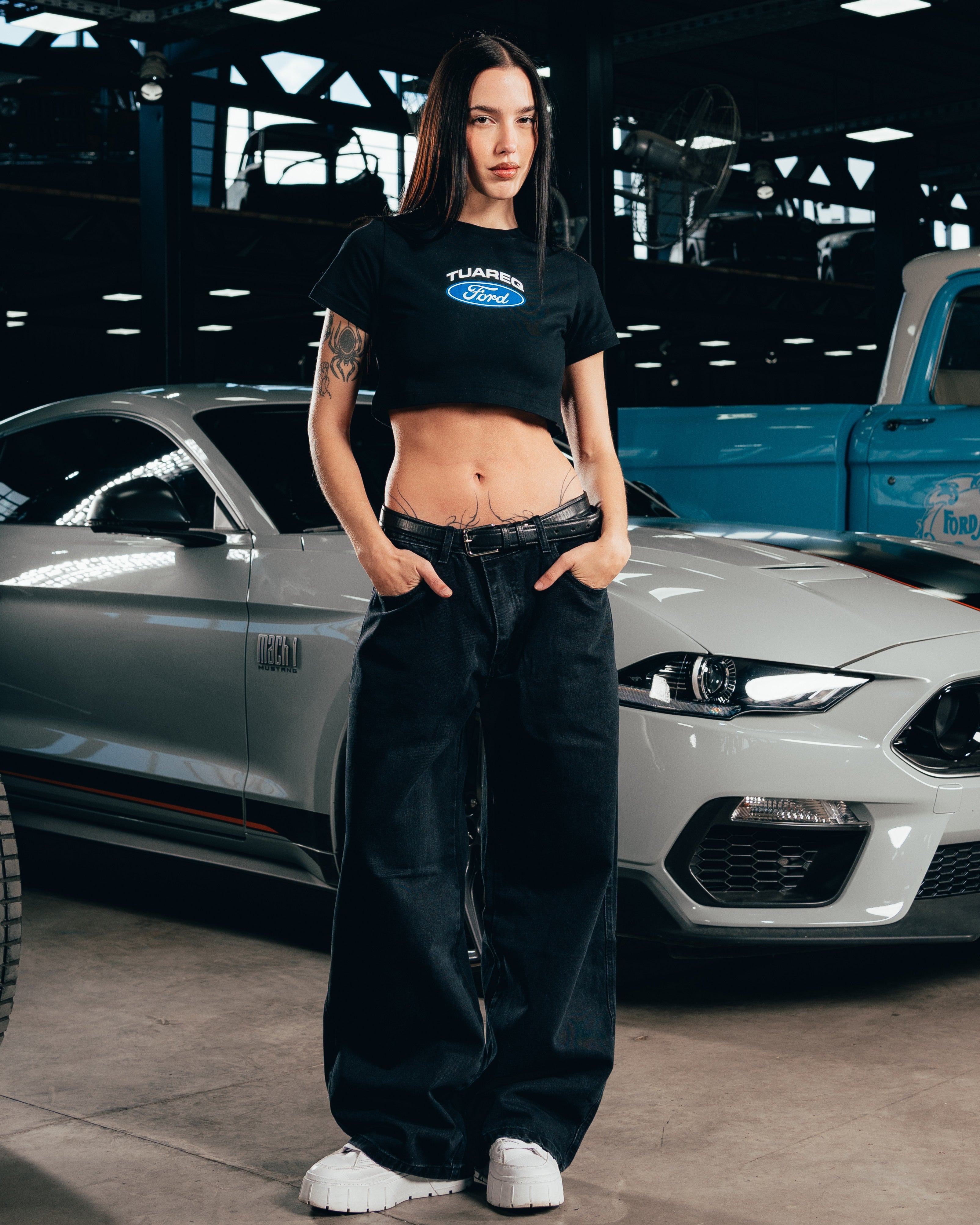 CROP TOP [ FORD ] LOGO BLACK