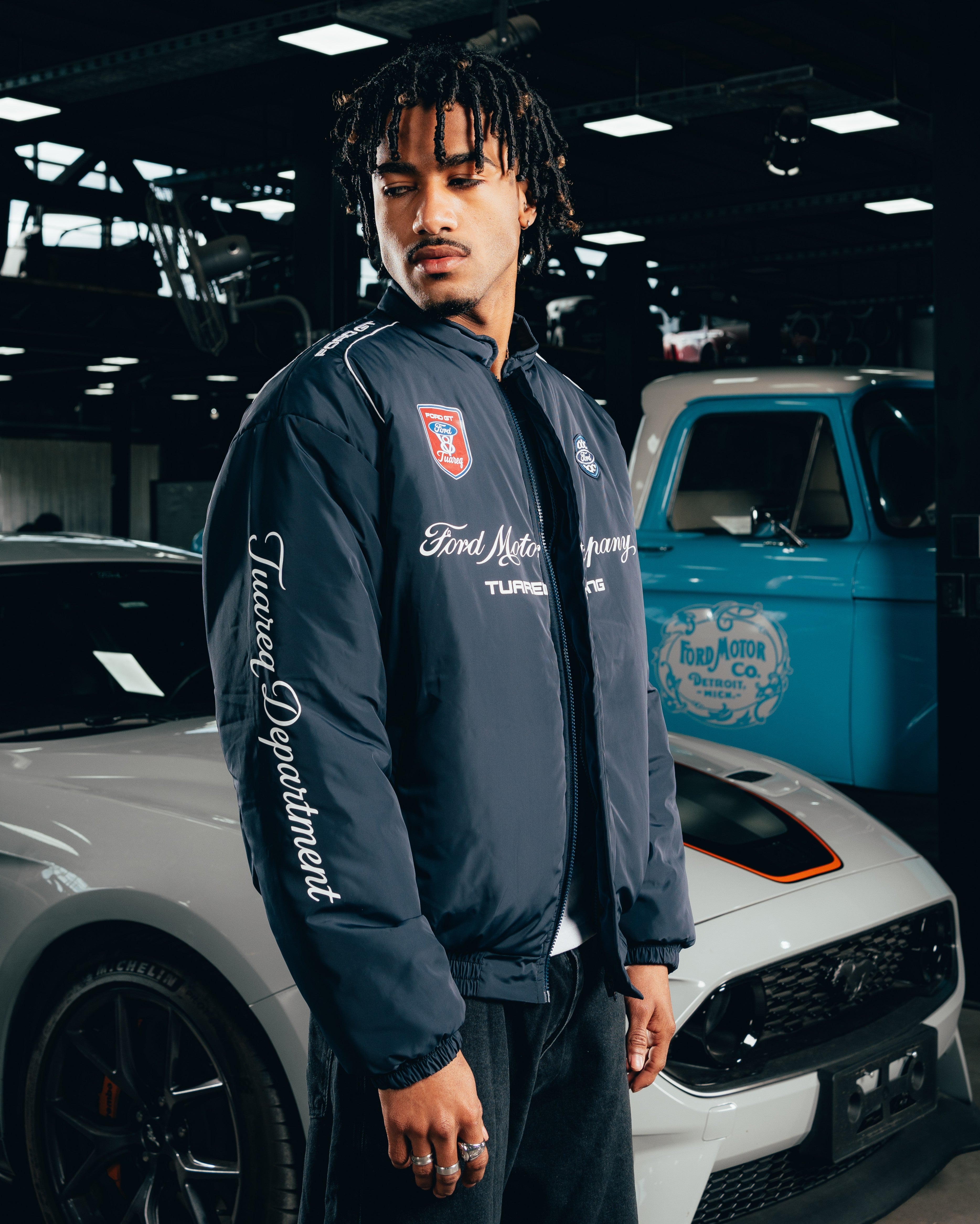 CAMPERA PUFFER [ FORD ] NASCAR BLUE