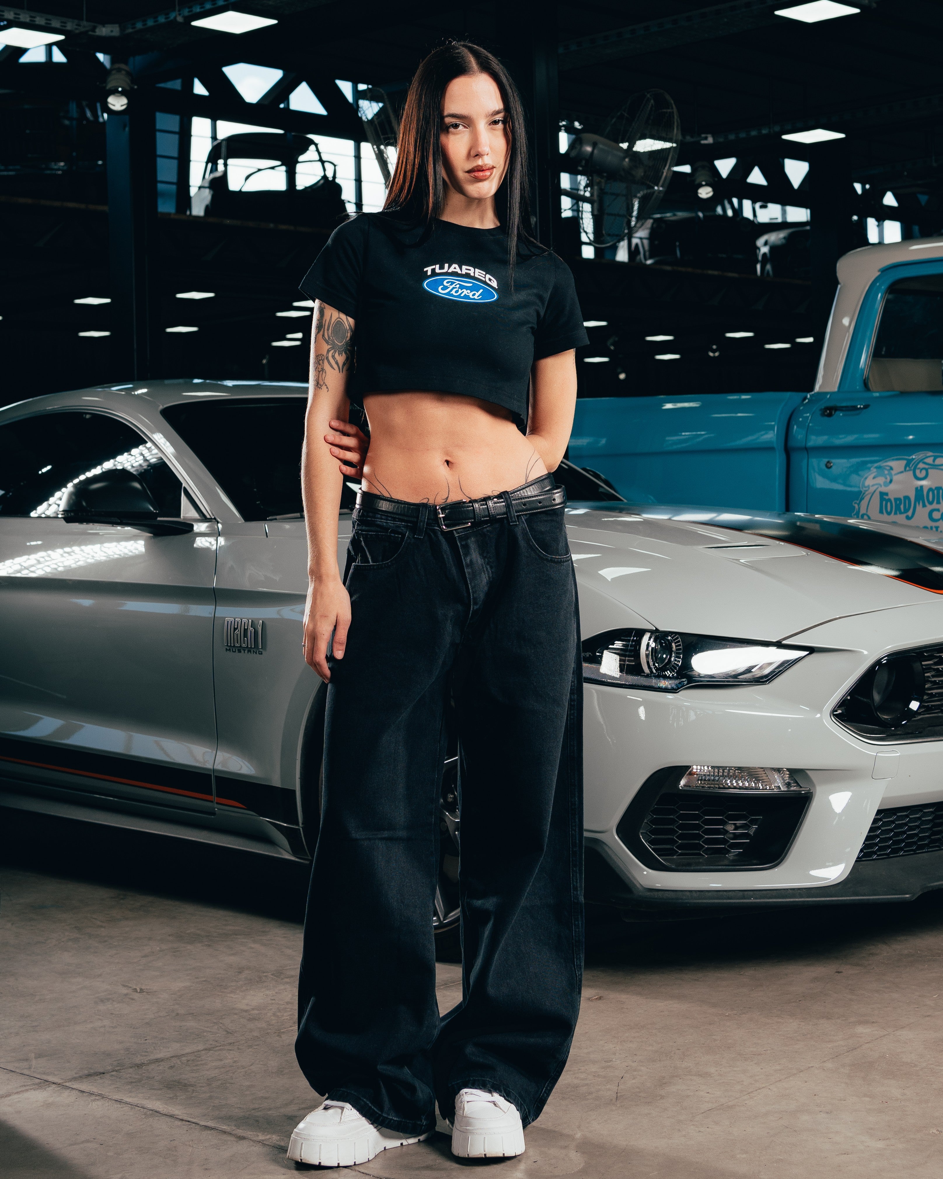 CROP TOP [ FORD ] LOGO BLACK
