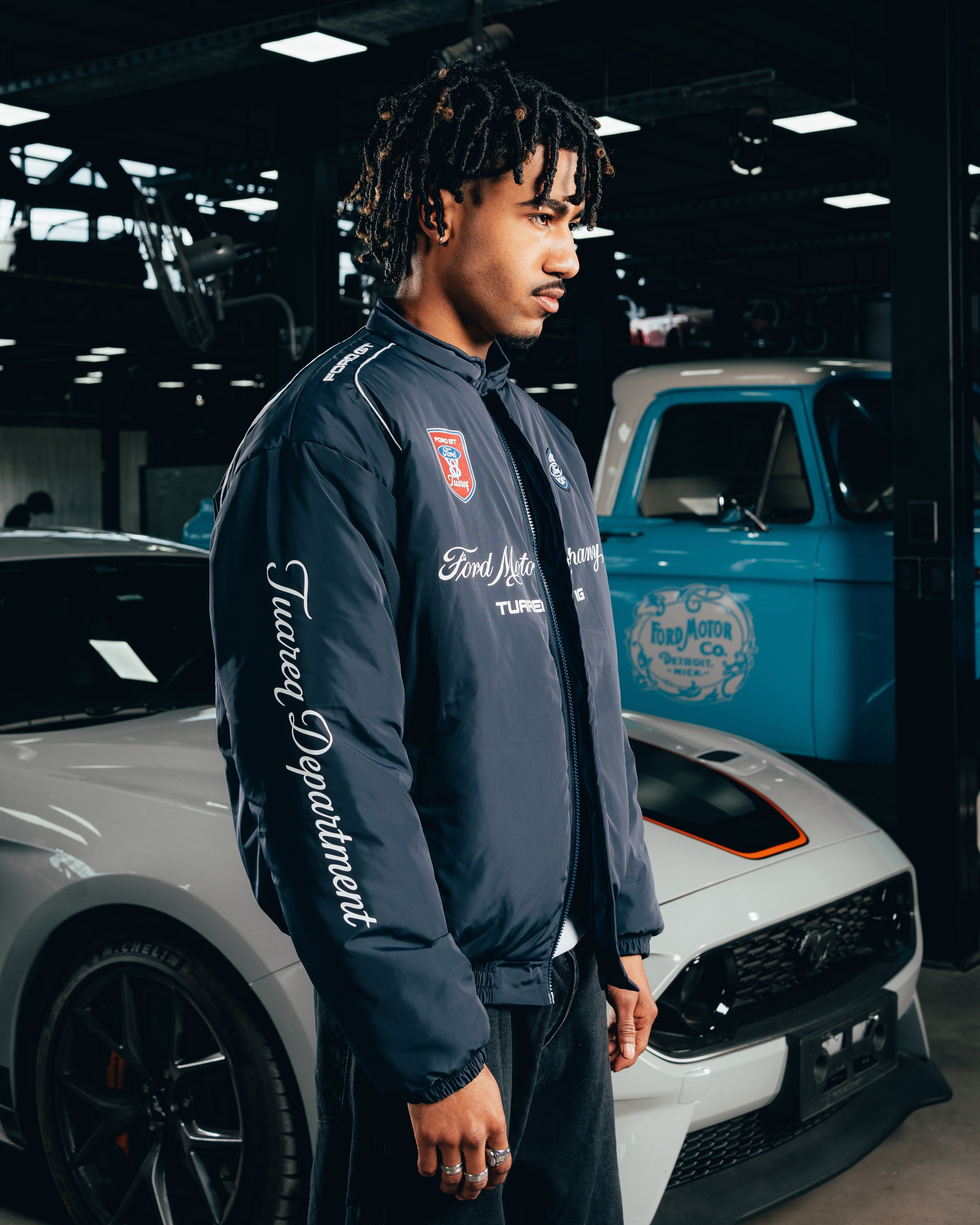 CAMPERA PUFFER [ FORD ] NASCAR BLUE