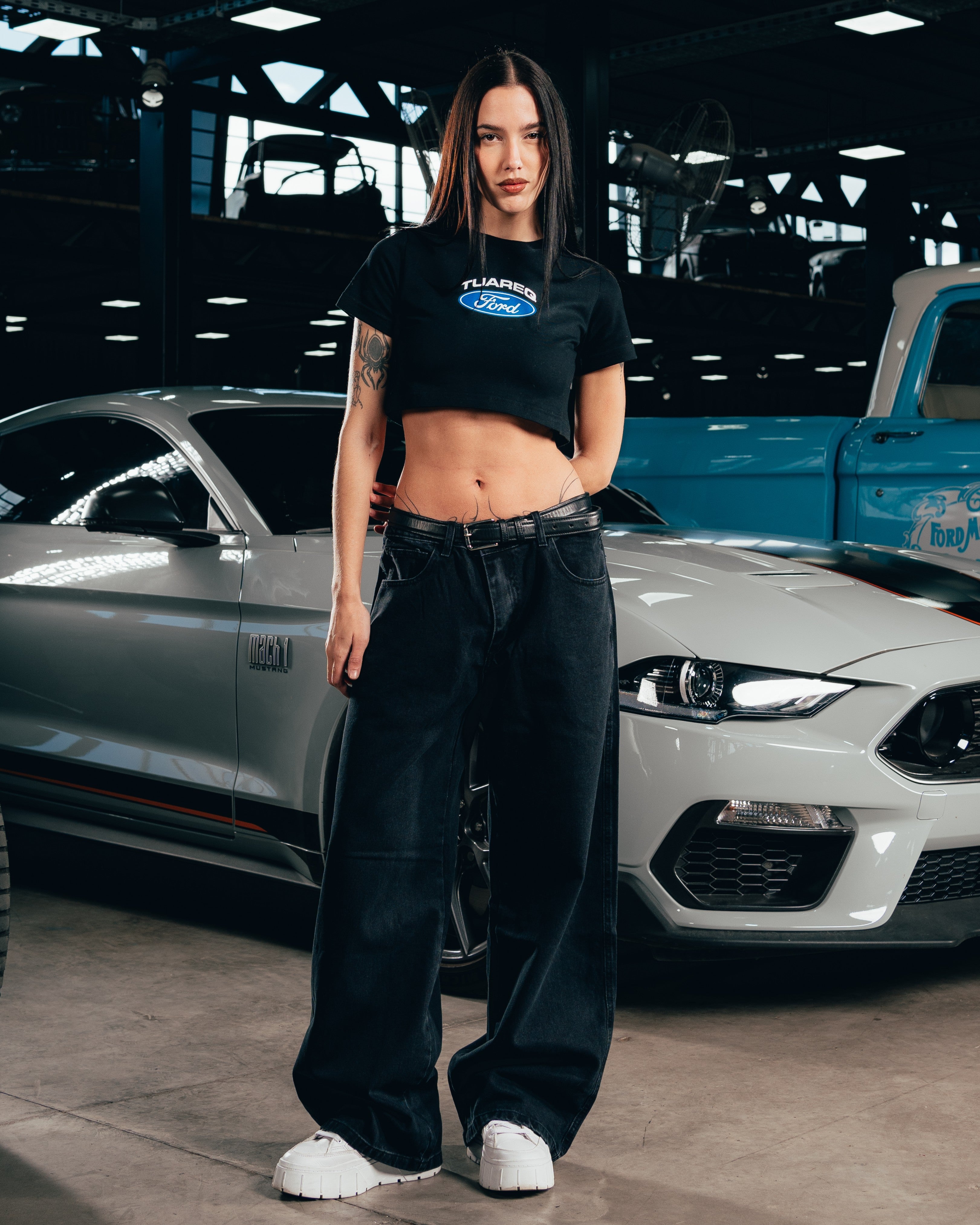 CROP TOP [ FORD ] LOGO BLACK
