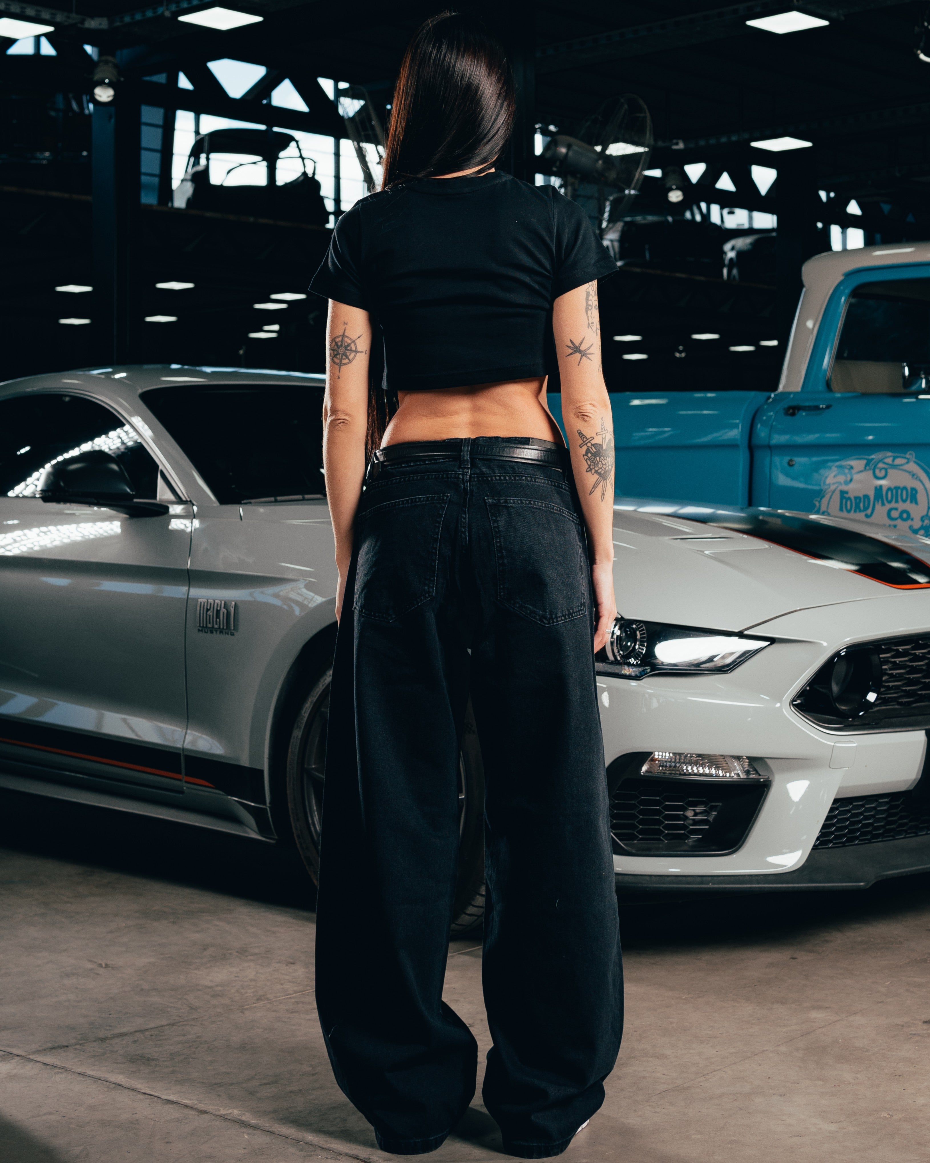 CROP TOP [ FORD ] LOGO BLACK