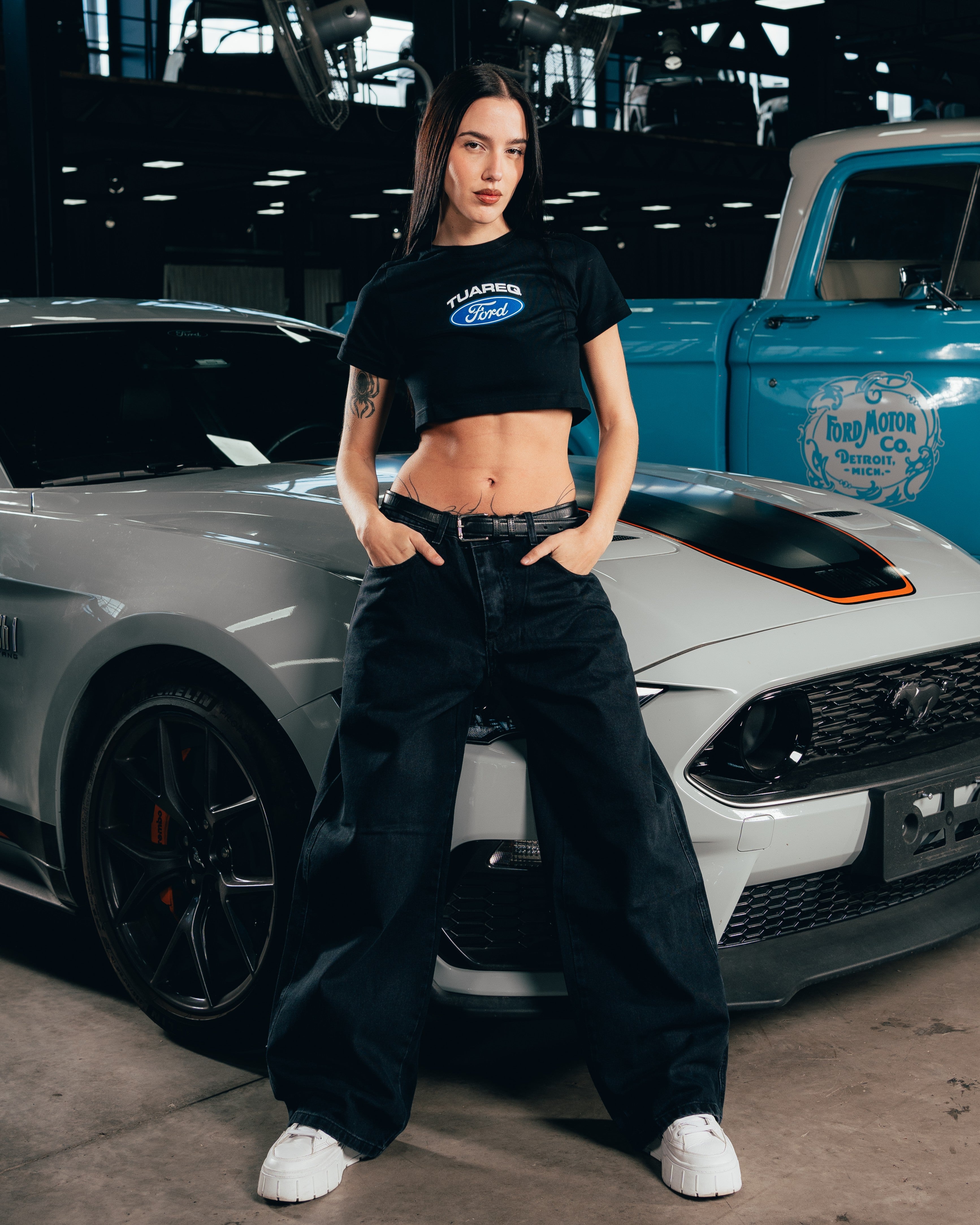CROP TOP [ FORD ] LOGO BLACK