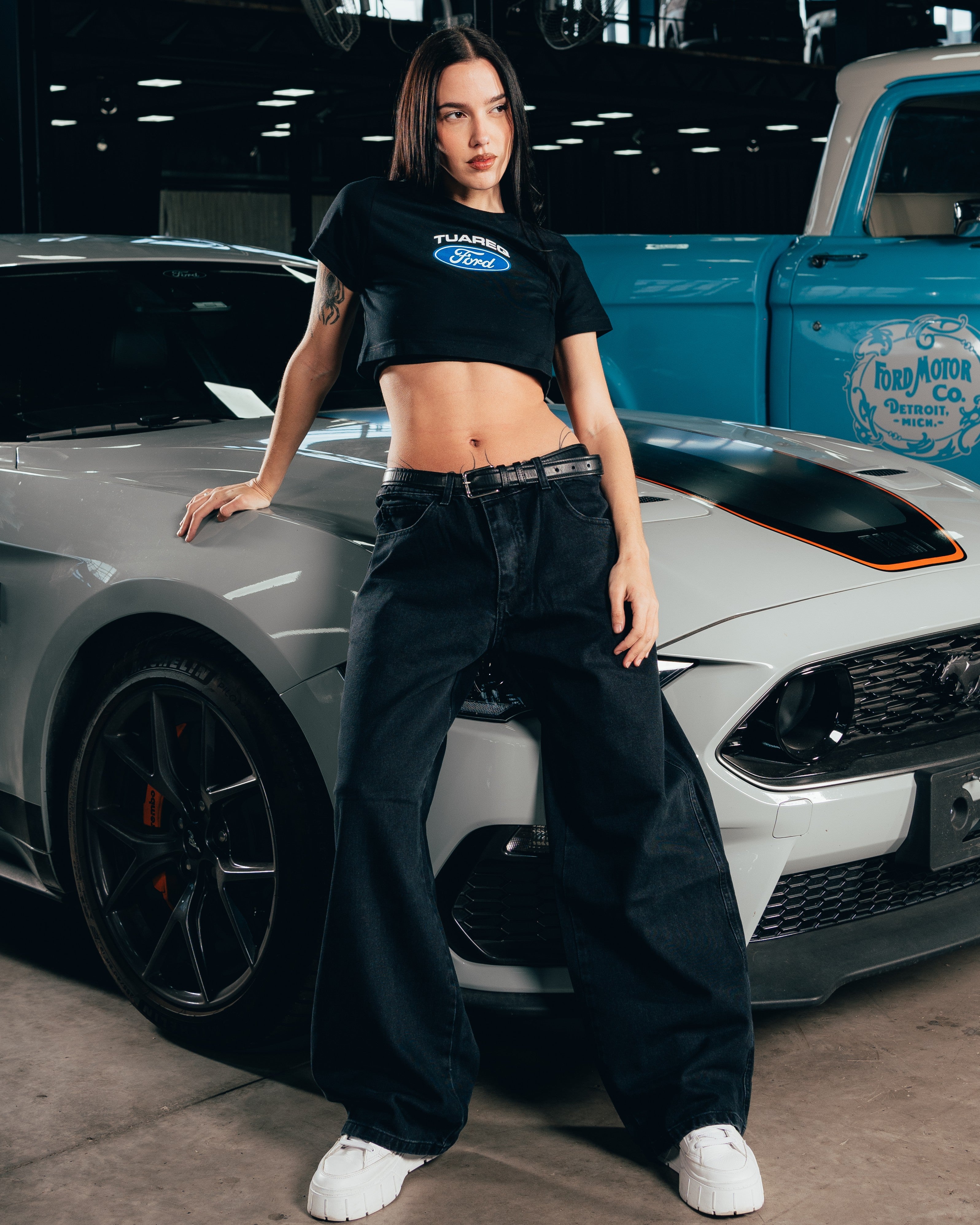 CROP TOP [ FORD ] LOGO BLACK