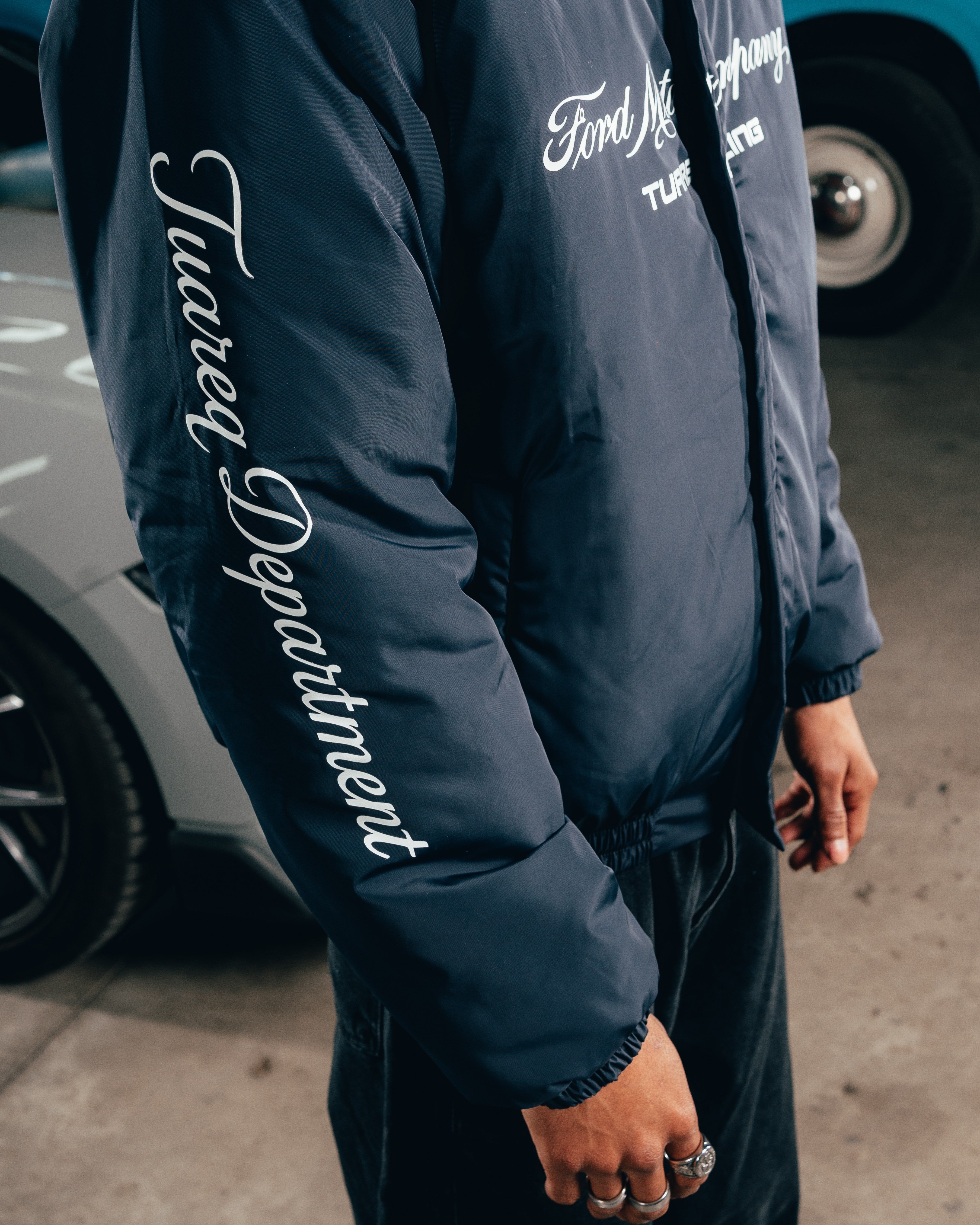 CAMPERA PUFFER [ FORD ] NASCAR BLUE