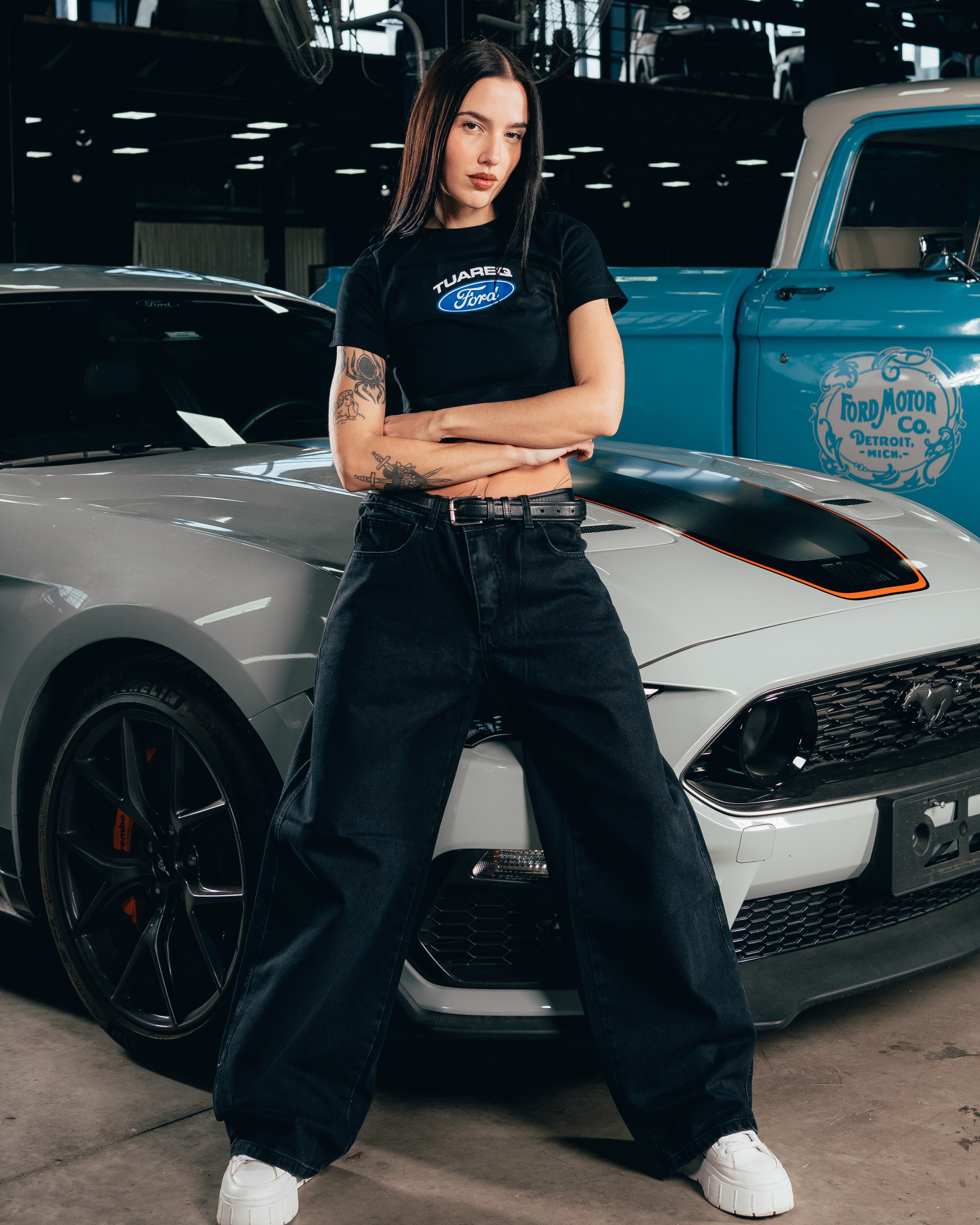 CROP TOP [ FORD ] LOGO BLACK