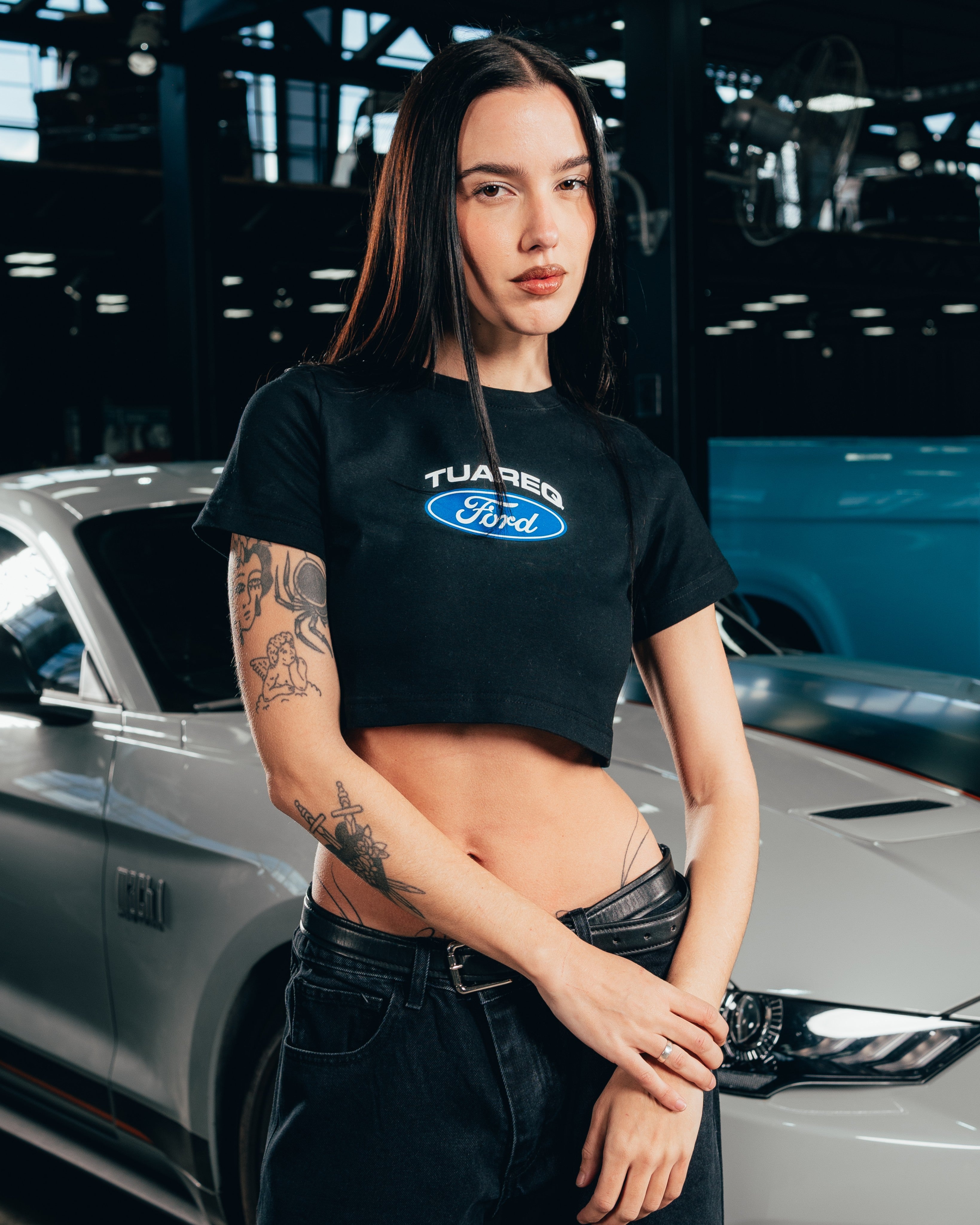 CROP TOP [ FORD ] LOGO BLACK