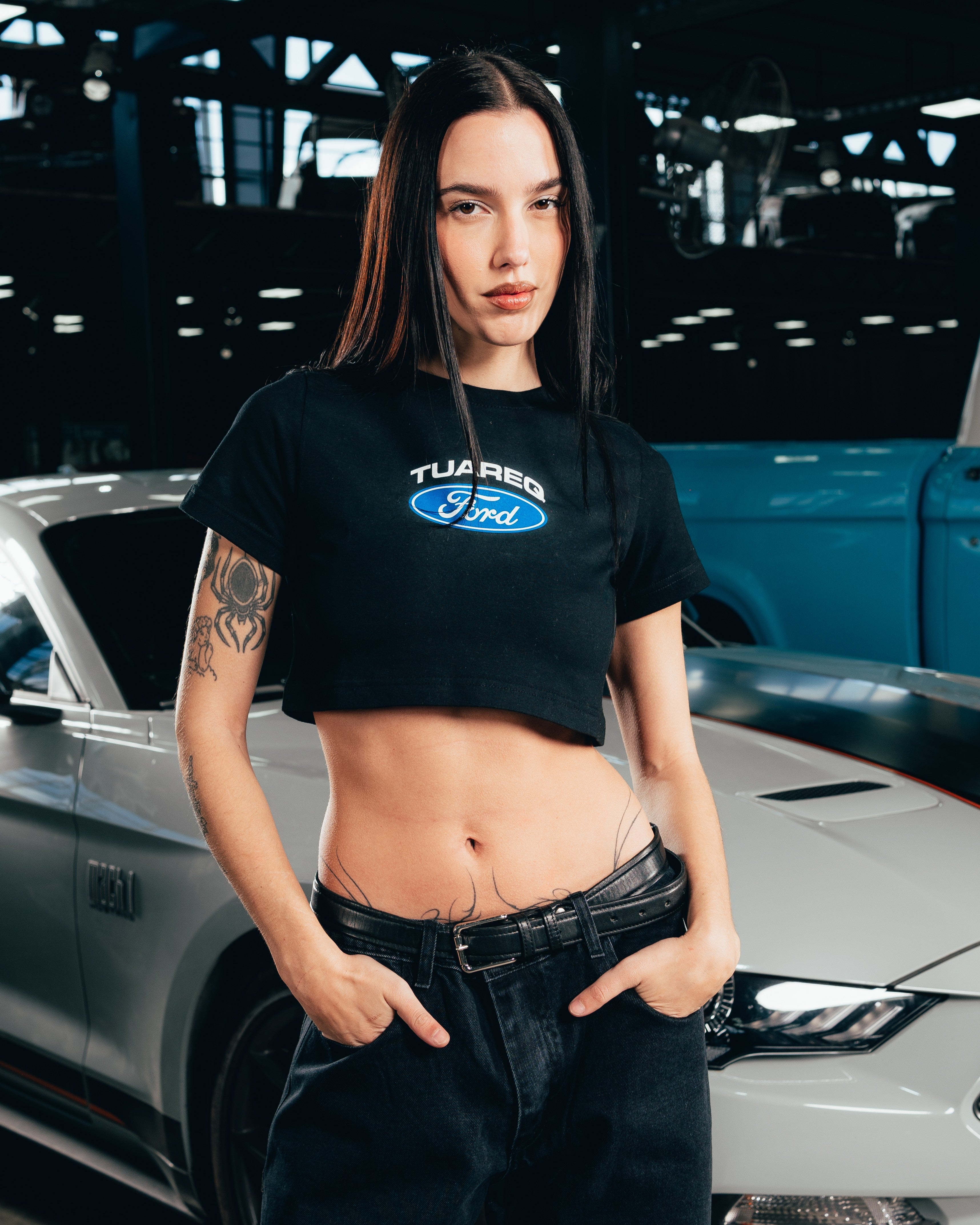 CROP TOP [ FORD ] LOGO BLACK