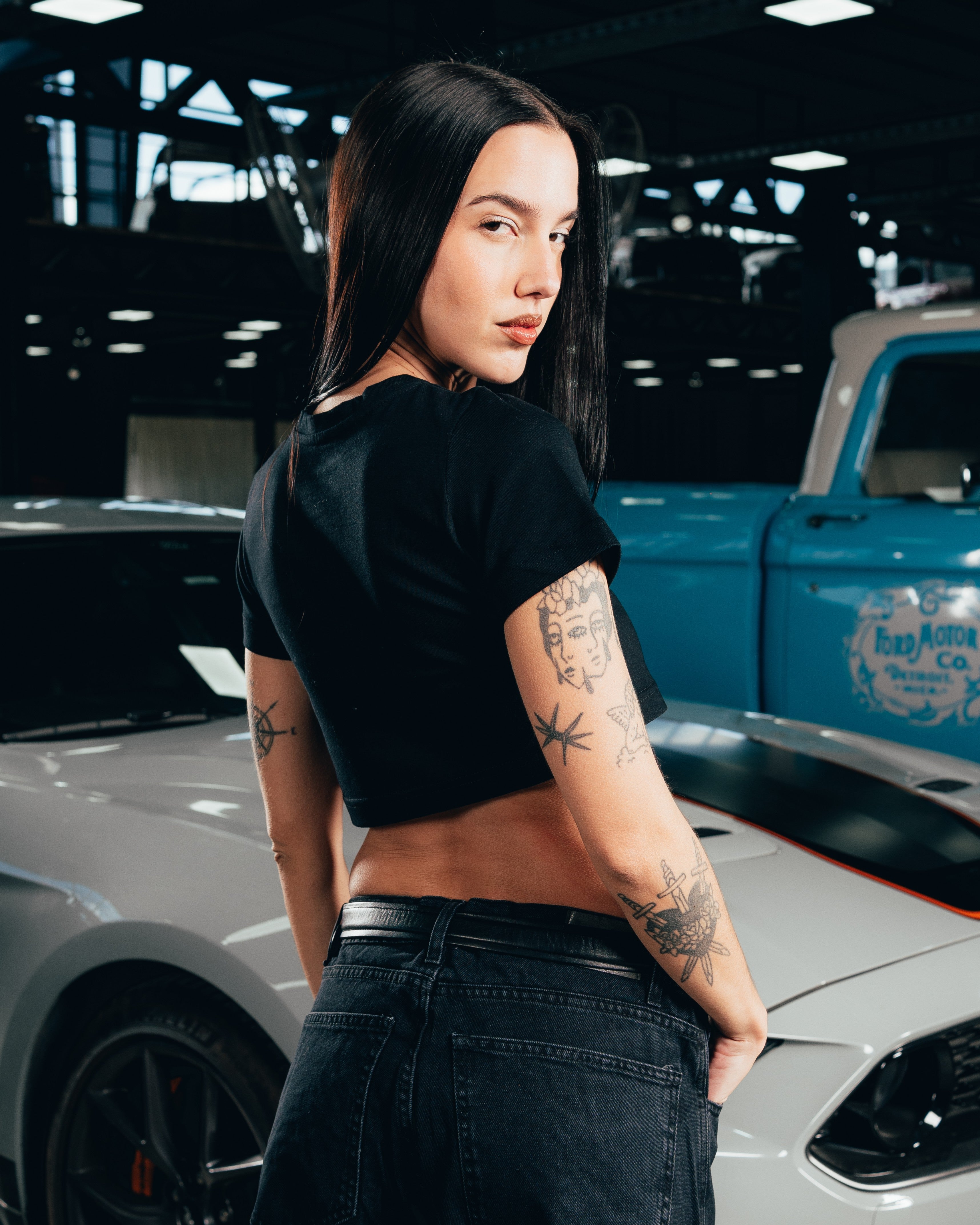 CROP TOP [ FORD ] LOGO BLACK