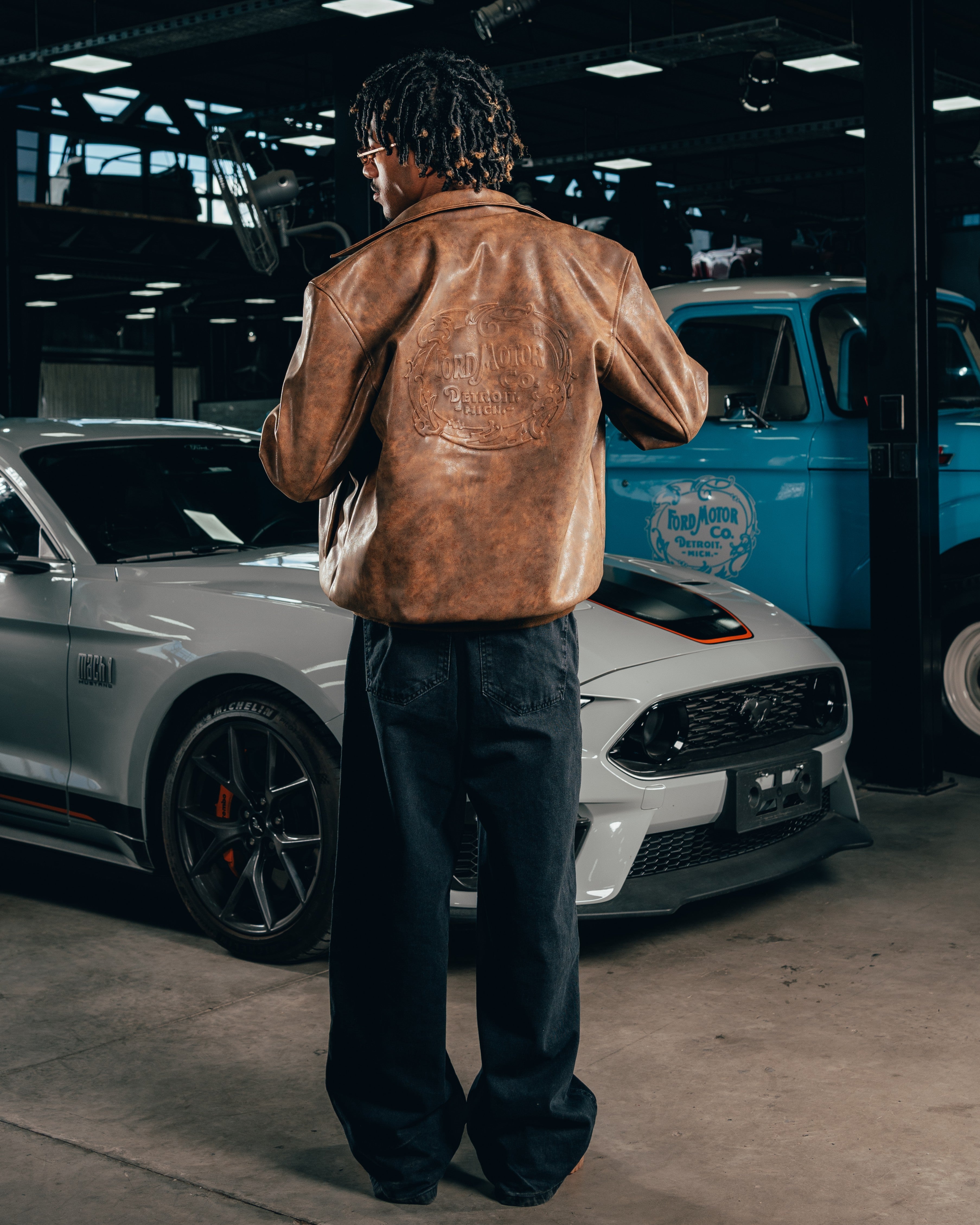 CAMPERA ECO-CUERO [ FORD ] RETRO