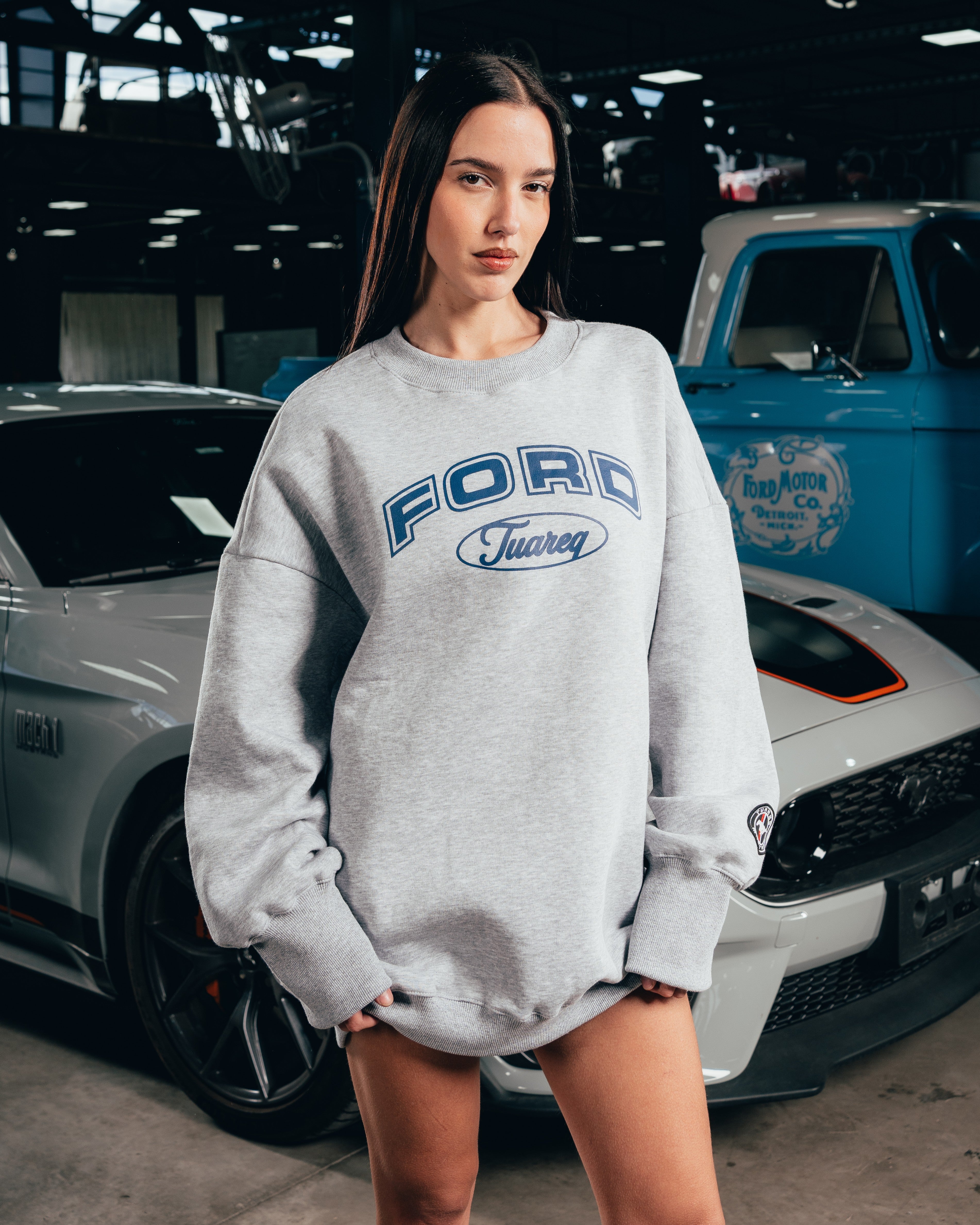 CREWNECK [ FORD ] UNIVERSITY GREY