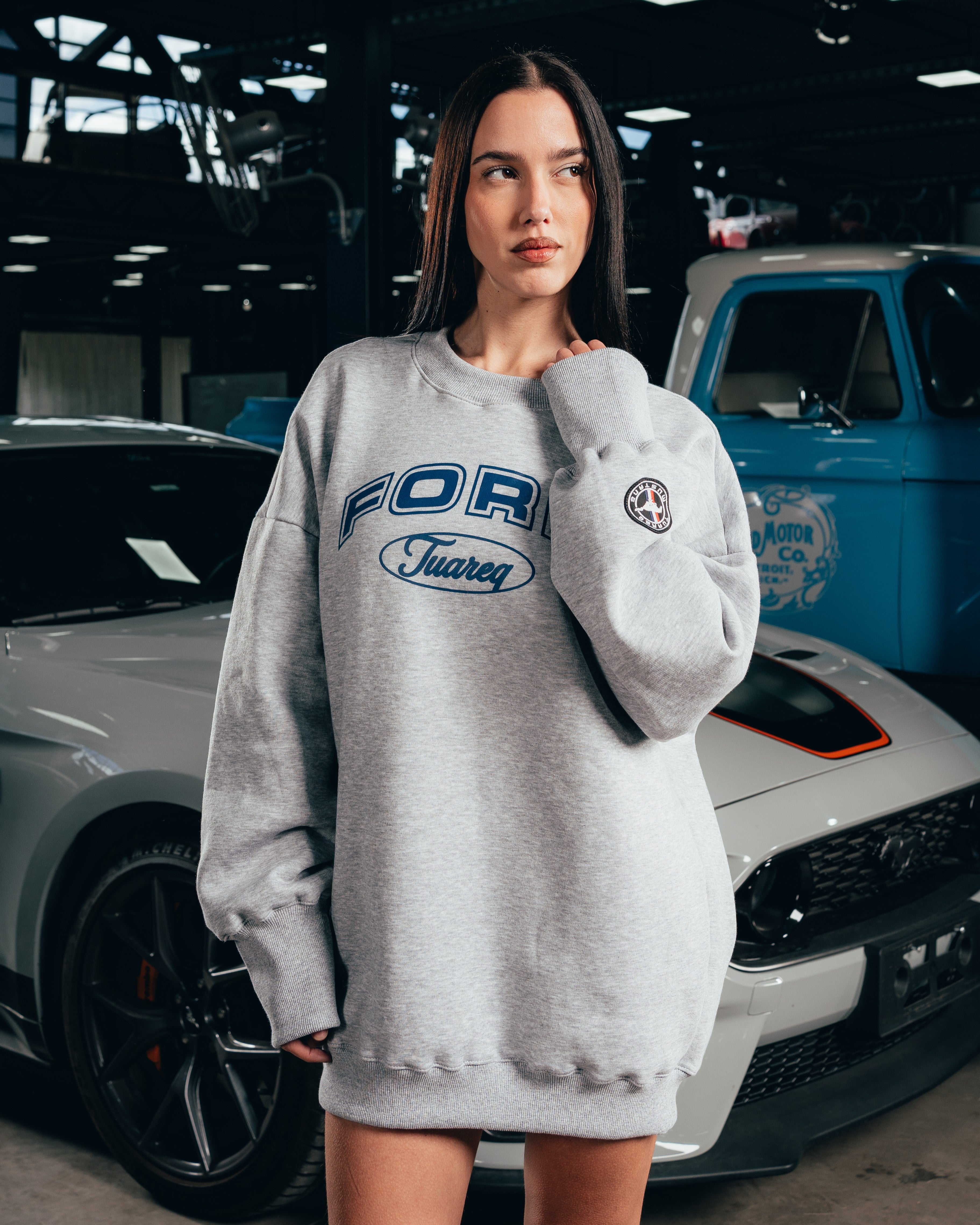 CREWNECK [ FORD ] UNIVERSITY GREY