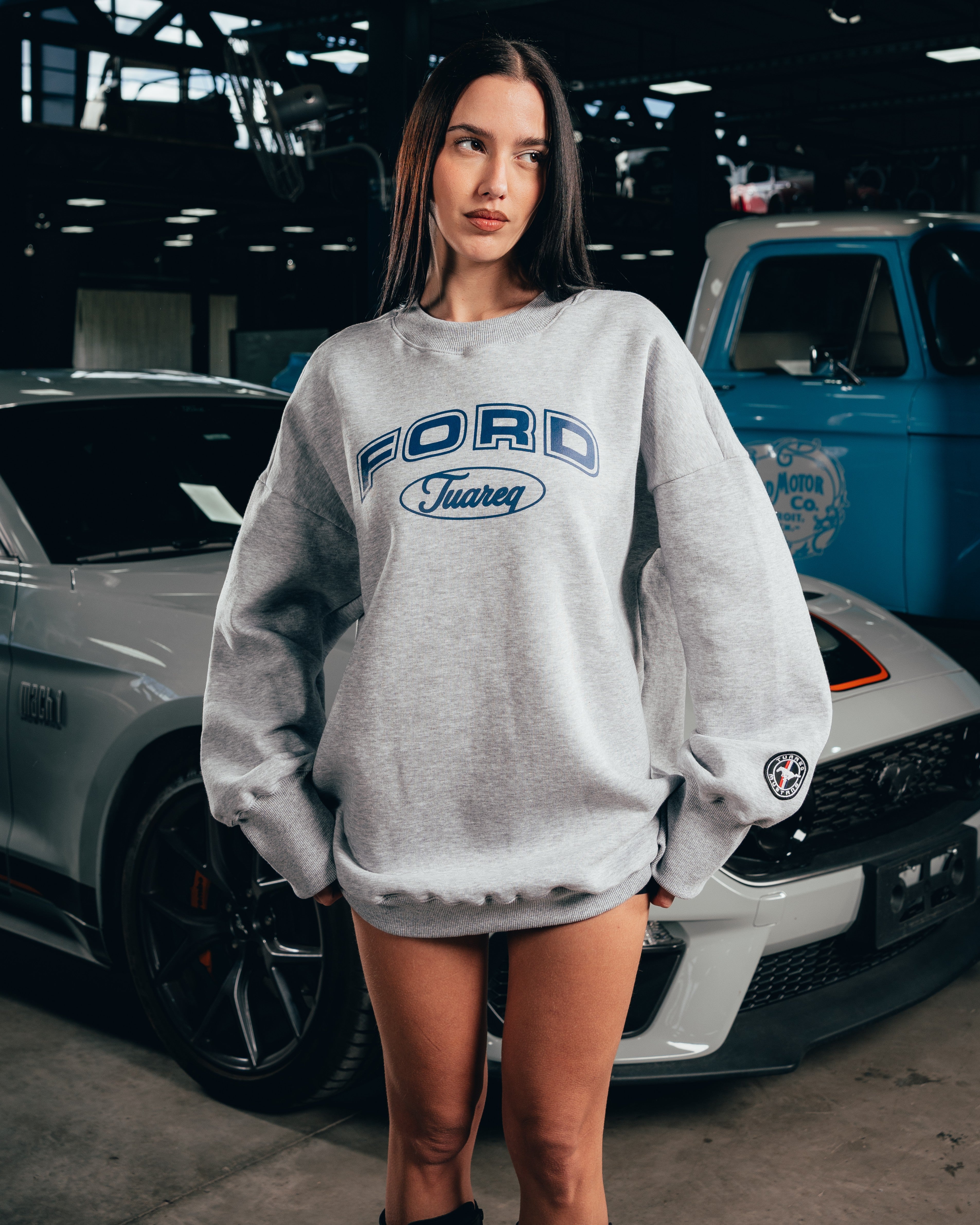 CREWNECK [ FORD ] UNIVERSITY GREY