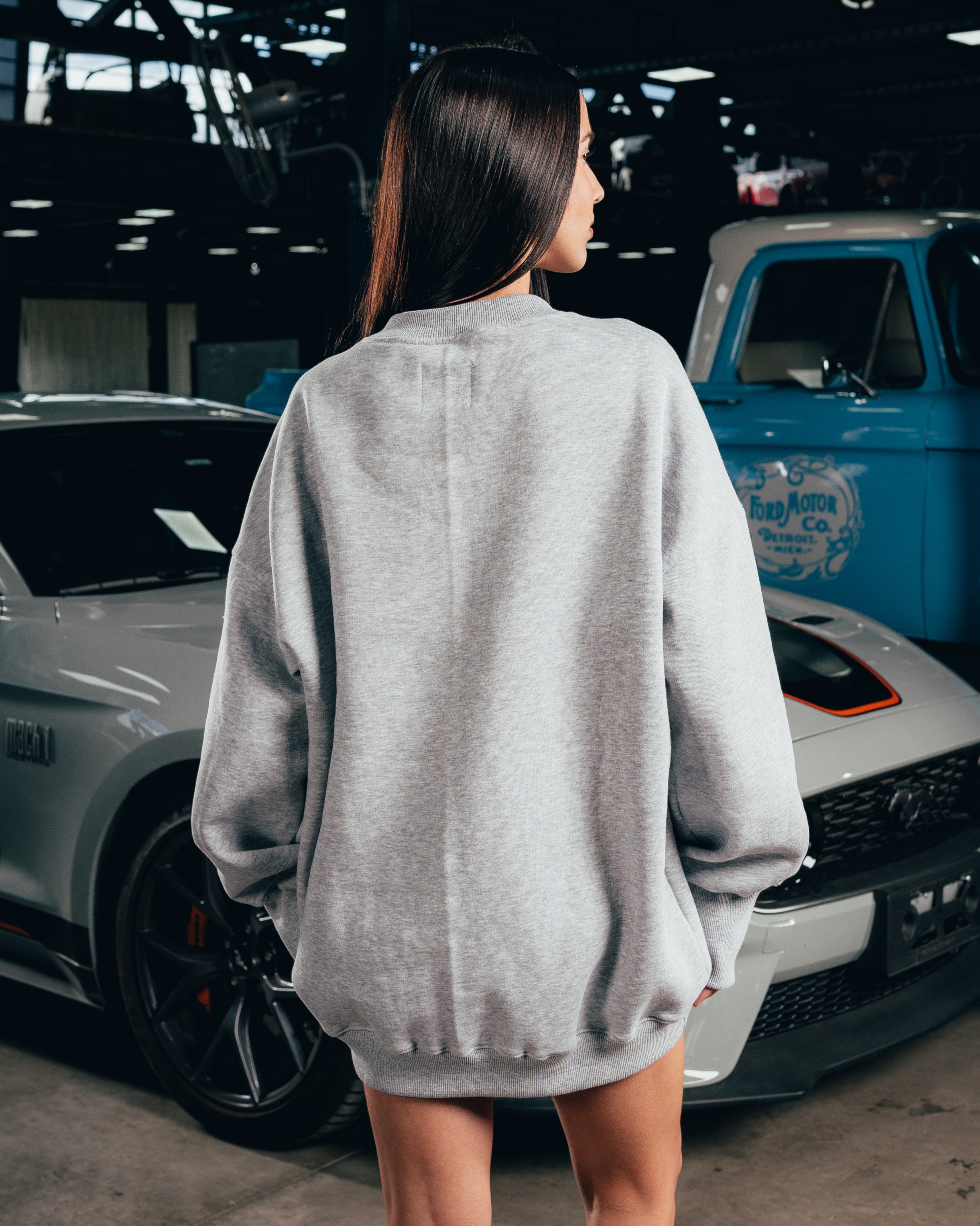 CREWNECK [ FORD ] UNIVERSITY GREY