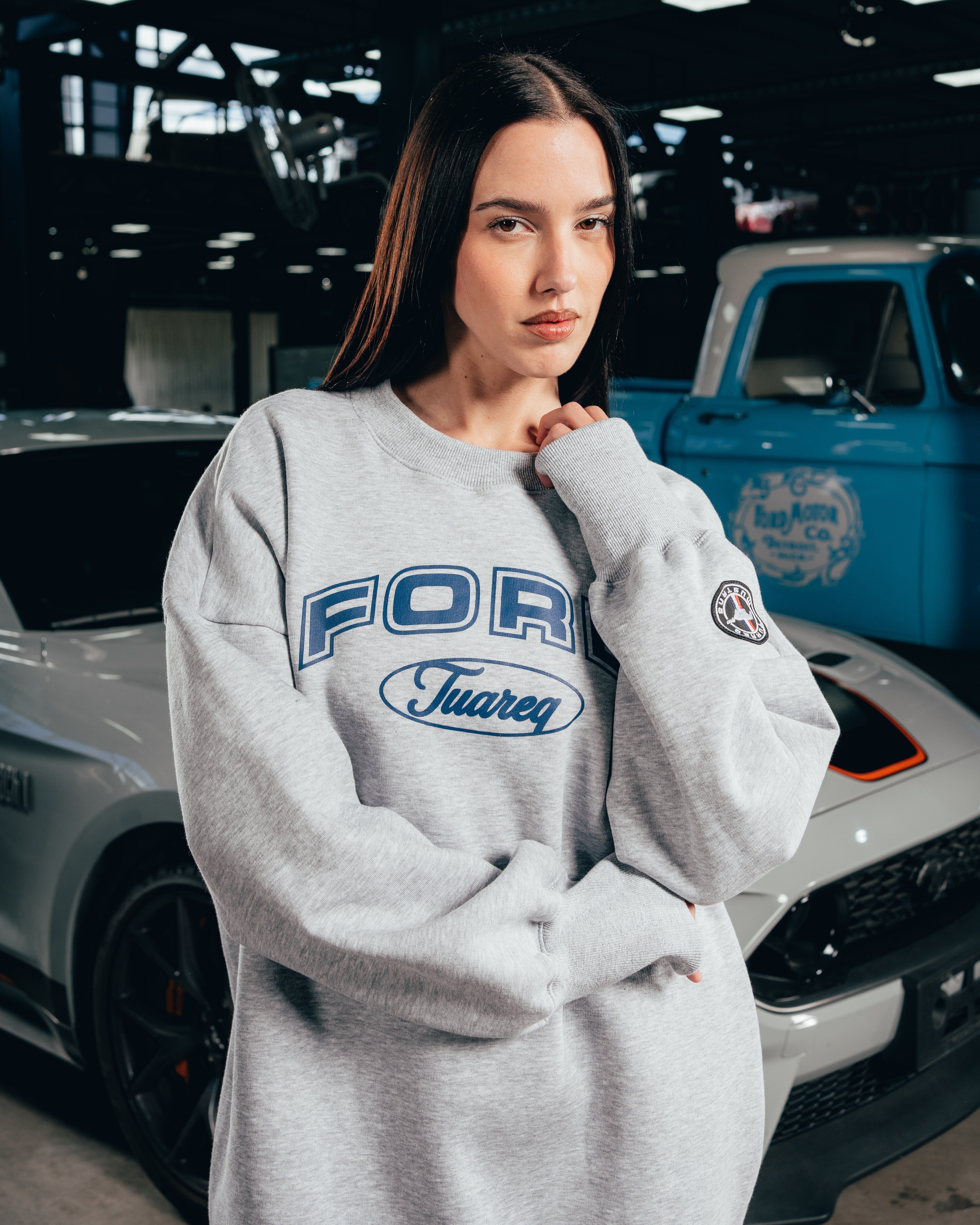 CREWNECK [ FORD ] UNIVERSITY GREY