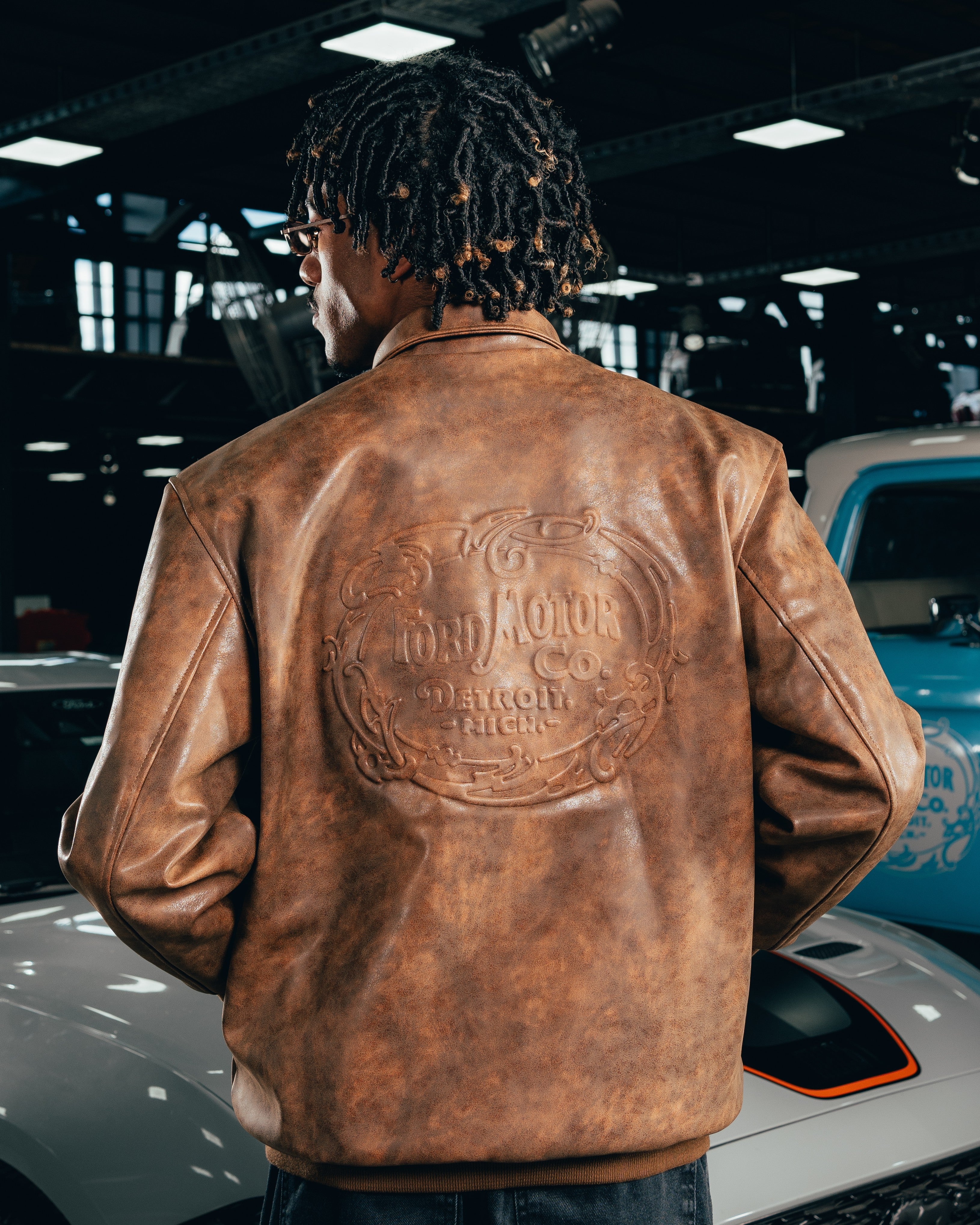 CAMPERA ECO-CUERO [ FORD ] RETRO