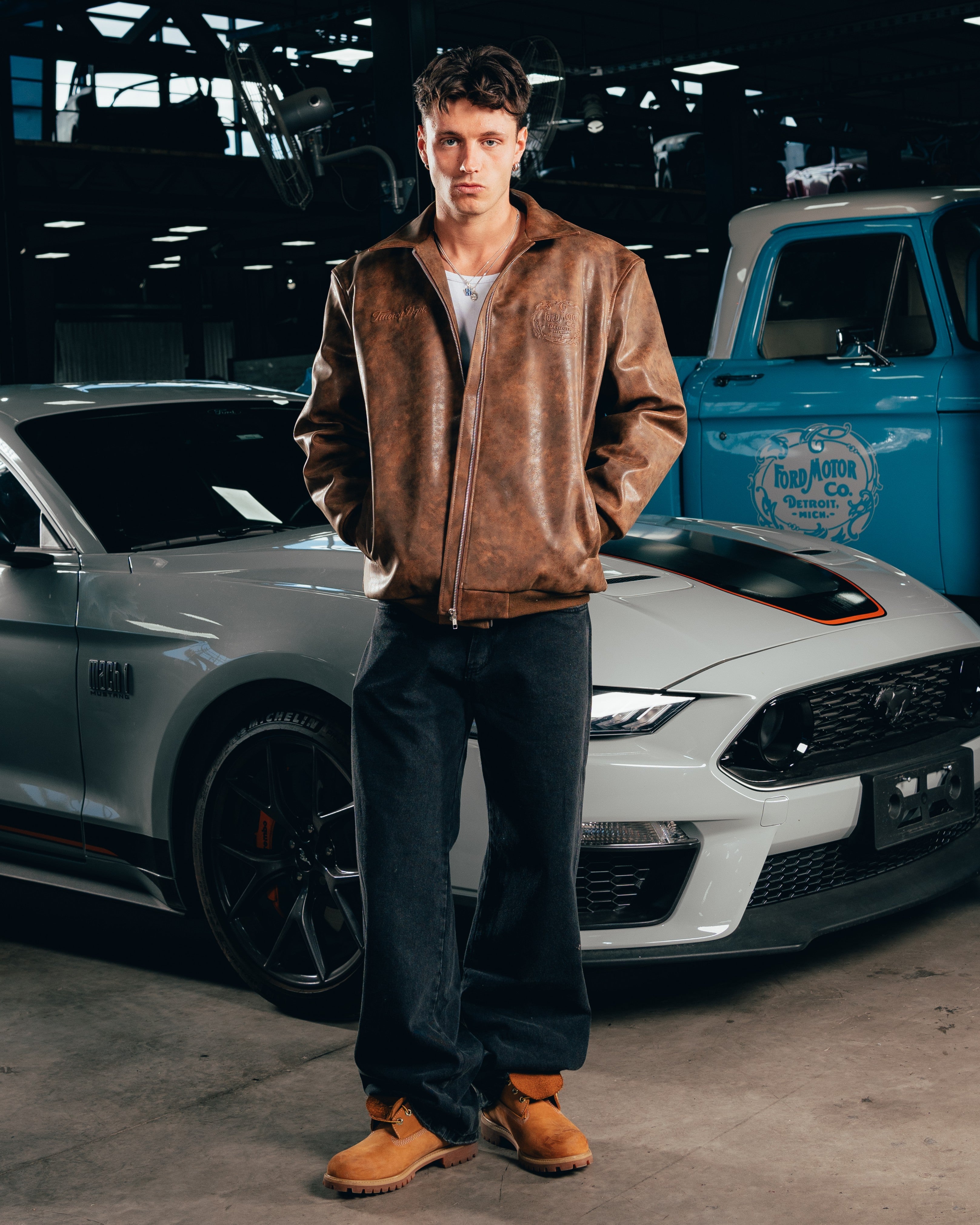 CAMPERA ECO-CUERO [ FORD ] RETRO