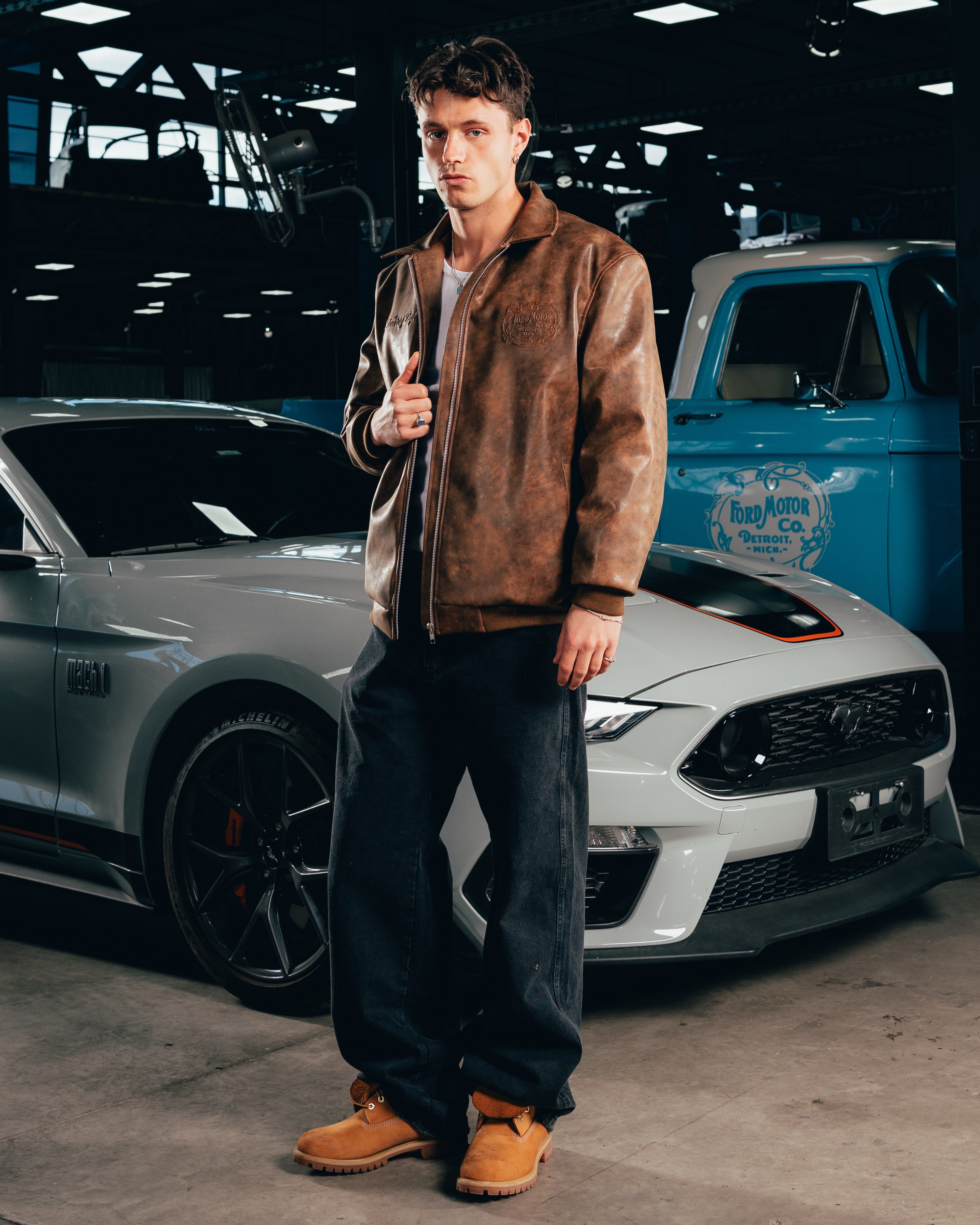 CAMPERA ECO-CUERO [ FORD ] RETRO