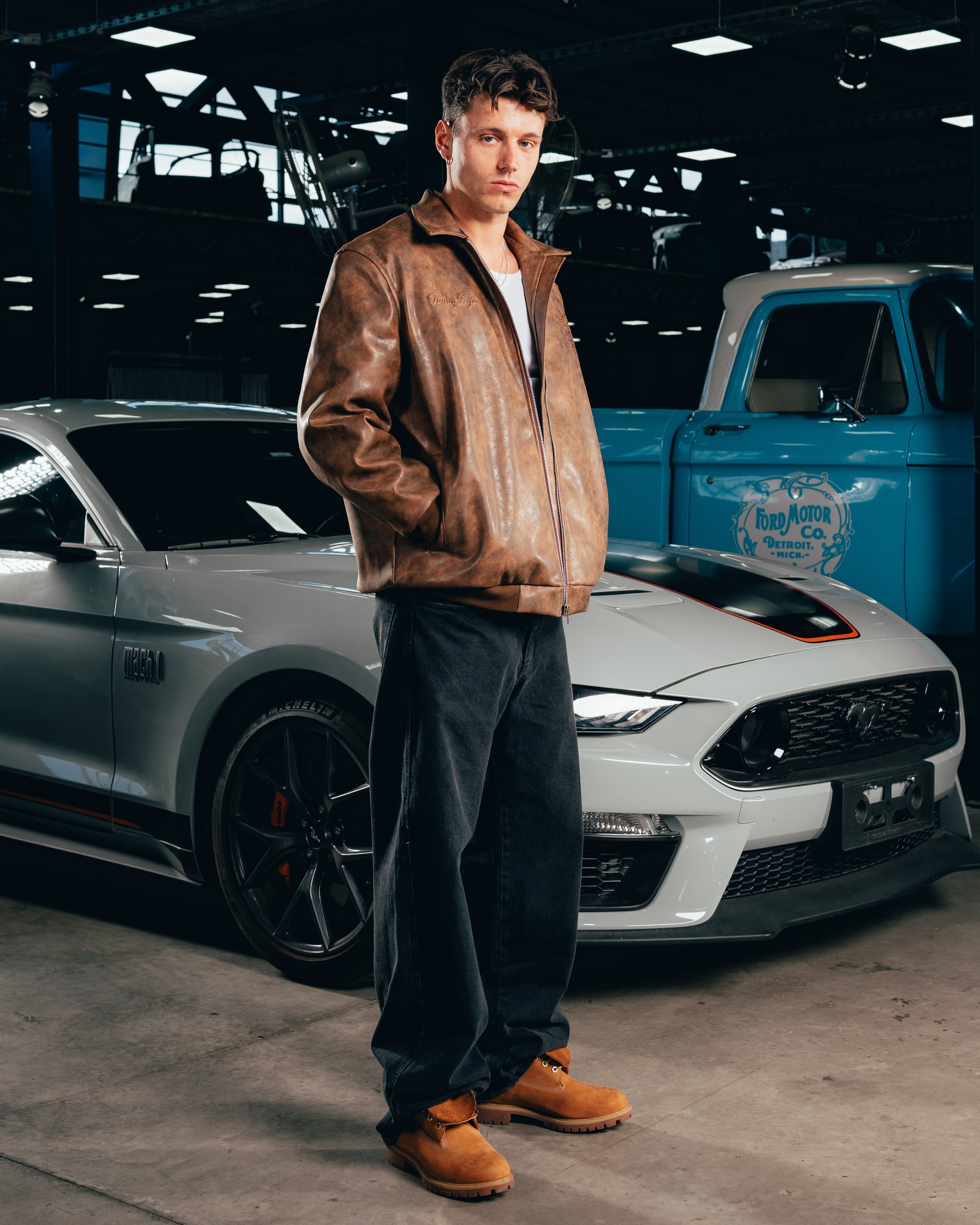 CAMPERA ECO-CUERO [ FORD ] RETRO