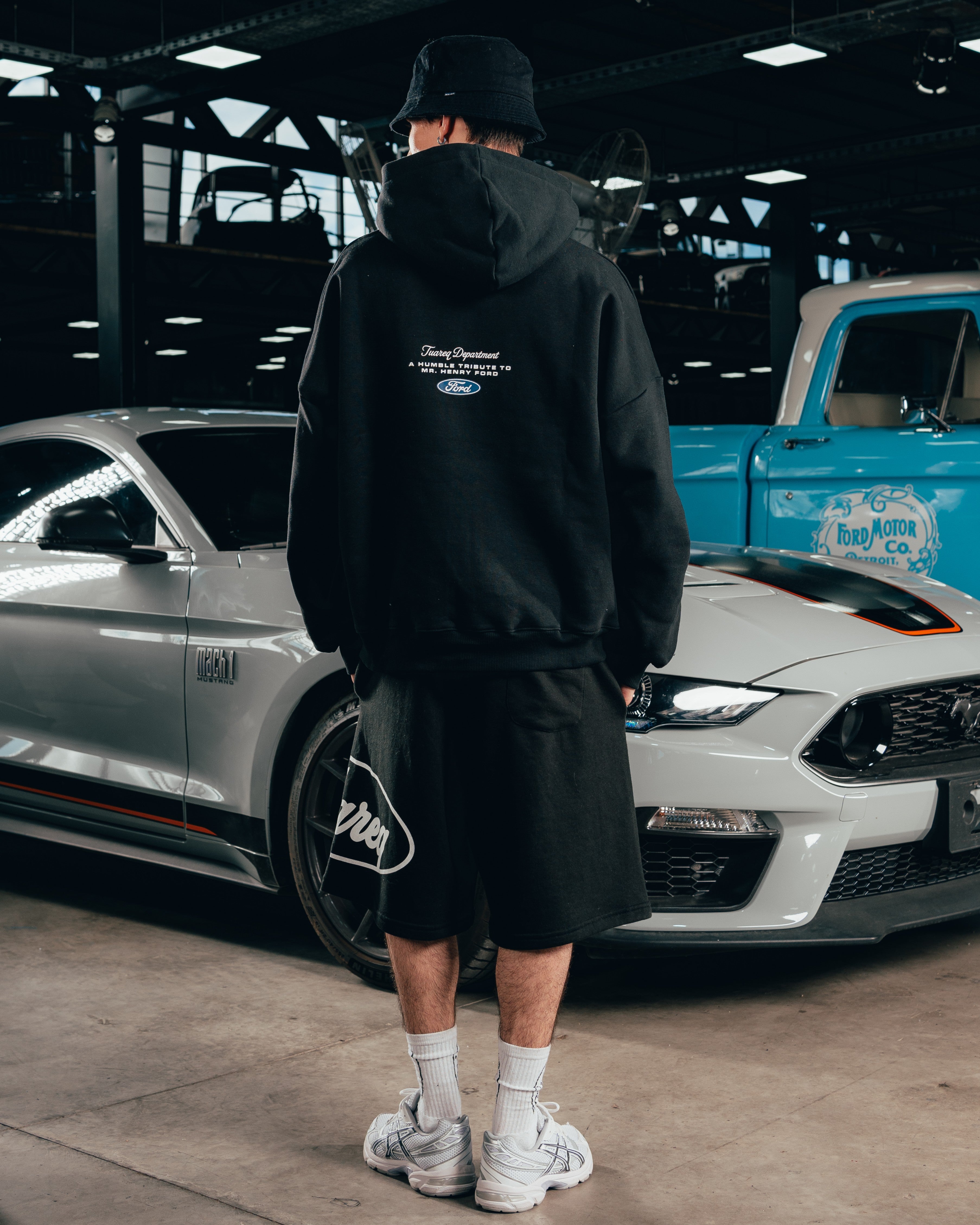 HOODIE EXTRAHEAVY [ FORD ] LOGO BLACK