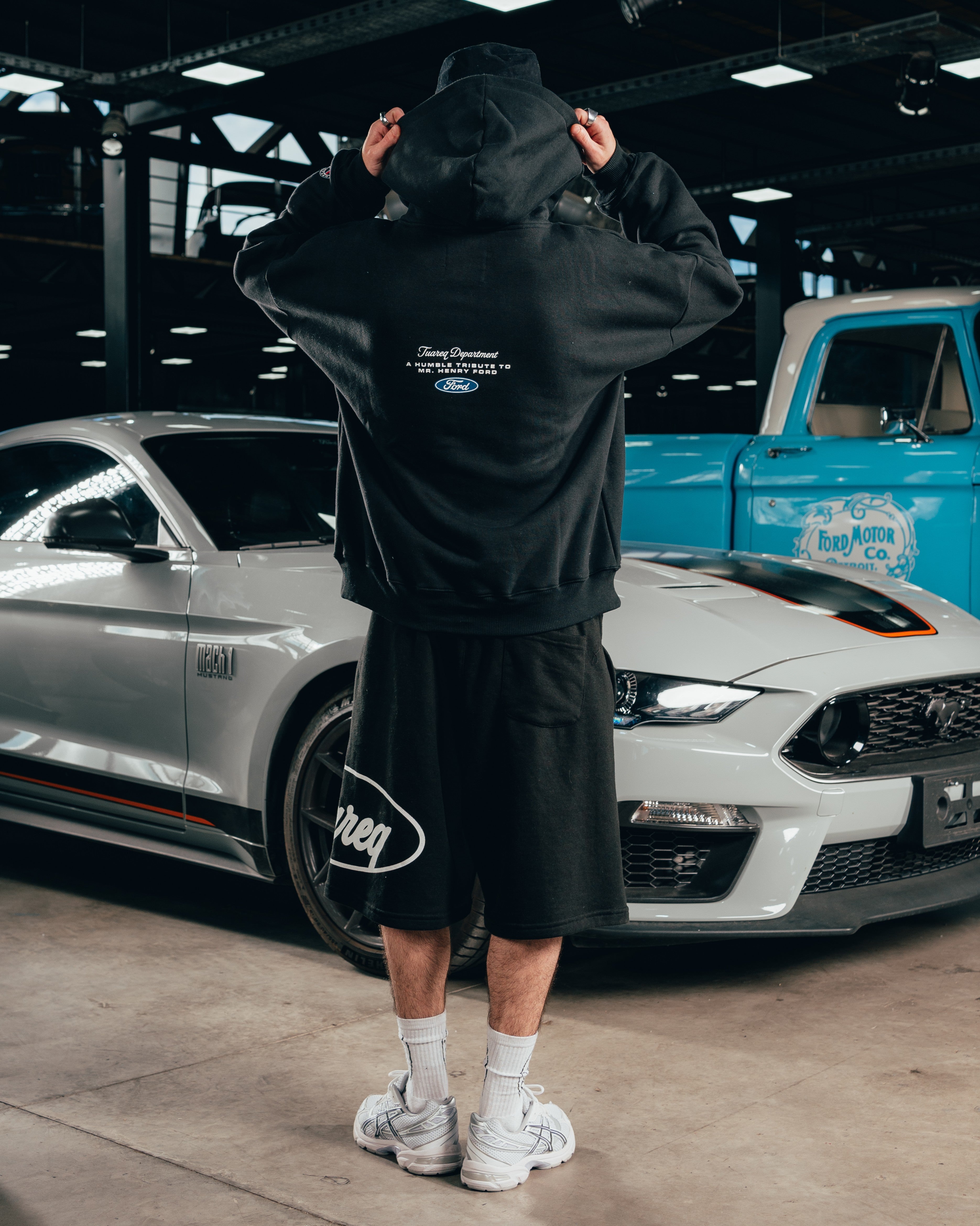 HOODIE EXTRAHEAVY [ FORD ] LOGO BLACK