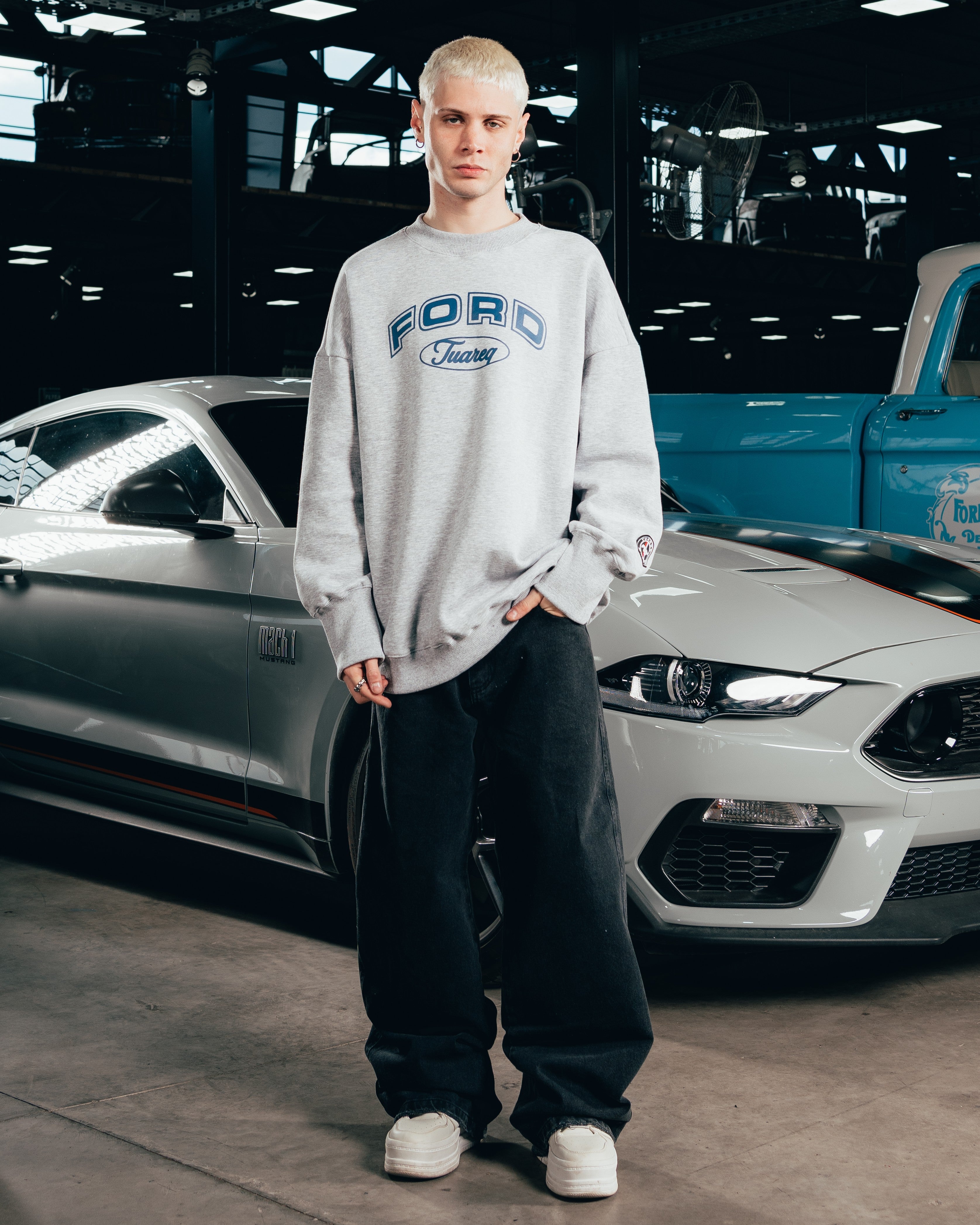 CREWNECK [ FORD ] UNIVERSITY GREY